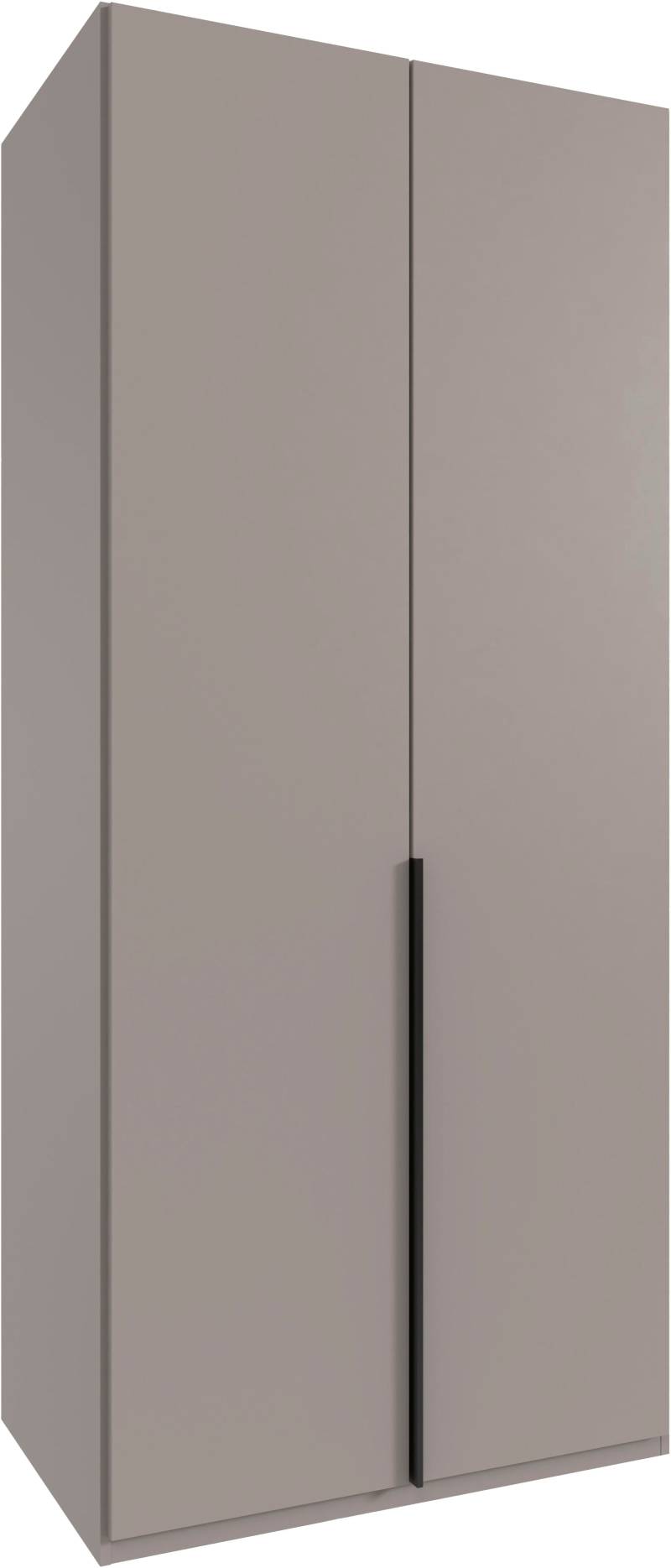 Wimex Kleiderschrank »Mugano, in 5 Breiten und 2 Höhen, Made in Germany«, (in Basic oder Premium Ausstattung mit 2 weiteren Einlegeböden), mit langen Griffstangen aus Metall, wahlweise mit oder ohne Spiegel von Wimex