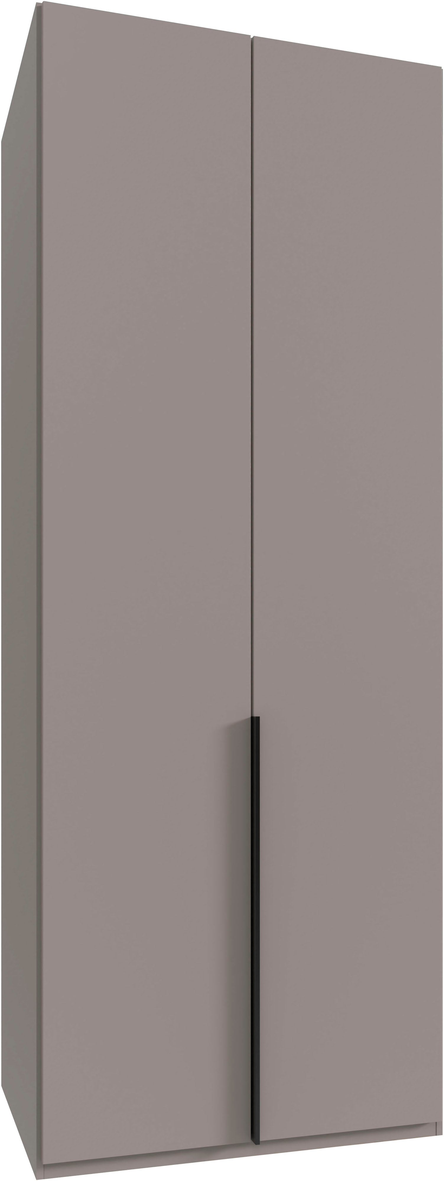 Wimex Kleiderschrank »Mugano, in 5 Breiten und 2 Höhen, Made in Germany«, (in Basic oder Premium Ausstattung mit 2 weiteren Einlegeböden), mit langen Griffstangen aus Metall, wahlweise mit oder ohne Spiegel von Wimex