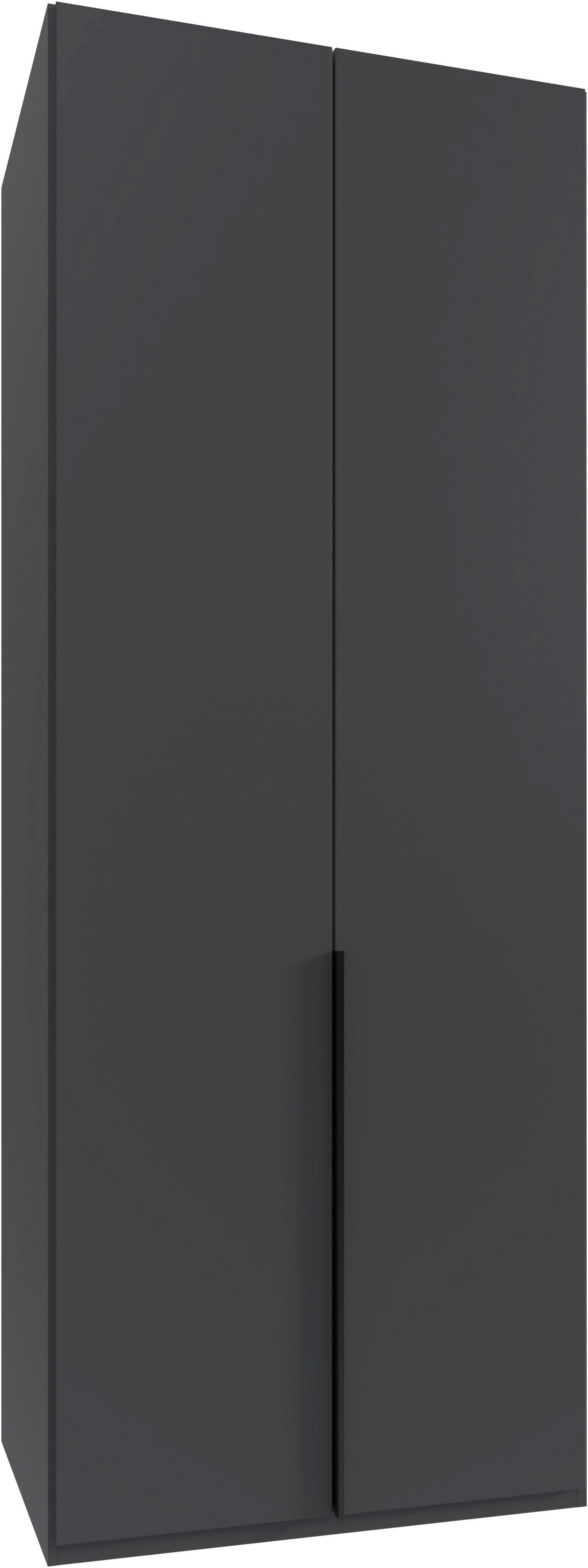 Wimex Kleiderschrank »Mugano, in 5 Breiten und 2 Höhen, Made in Germany«, (in Basic oder Premium Ausstattung mit 2 weiteren Einlegeböden), mit langen Griffstangen aus Metall, wahlweise mit oder ohne Spiegel von Wimex