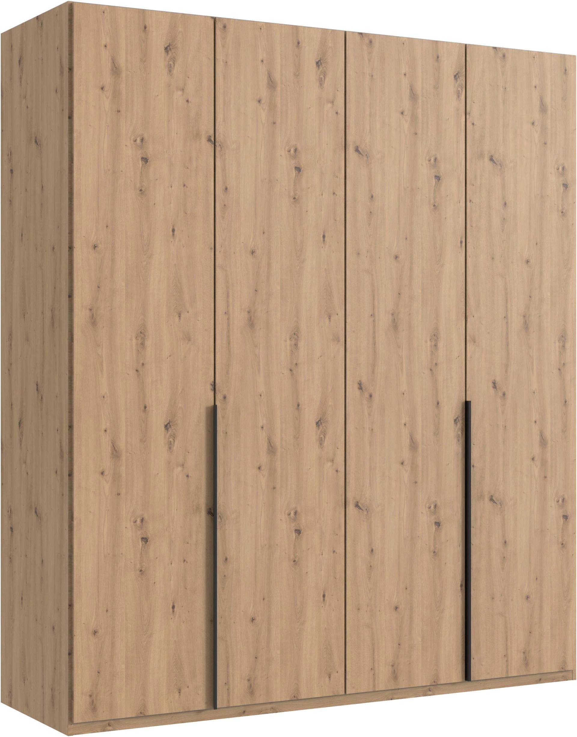 Wimex Kleiderschrank »Mugano, in 5 Breiten und 2 Höhen, Made in Germany«, (in Basic oder Premium Ausstattung mit 2 weiteren Einlegeböden), mit langen Griffstangen aus Metall, wahlweise mit oder ohne Spiegel von Wimex