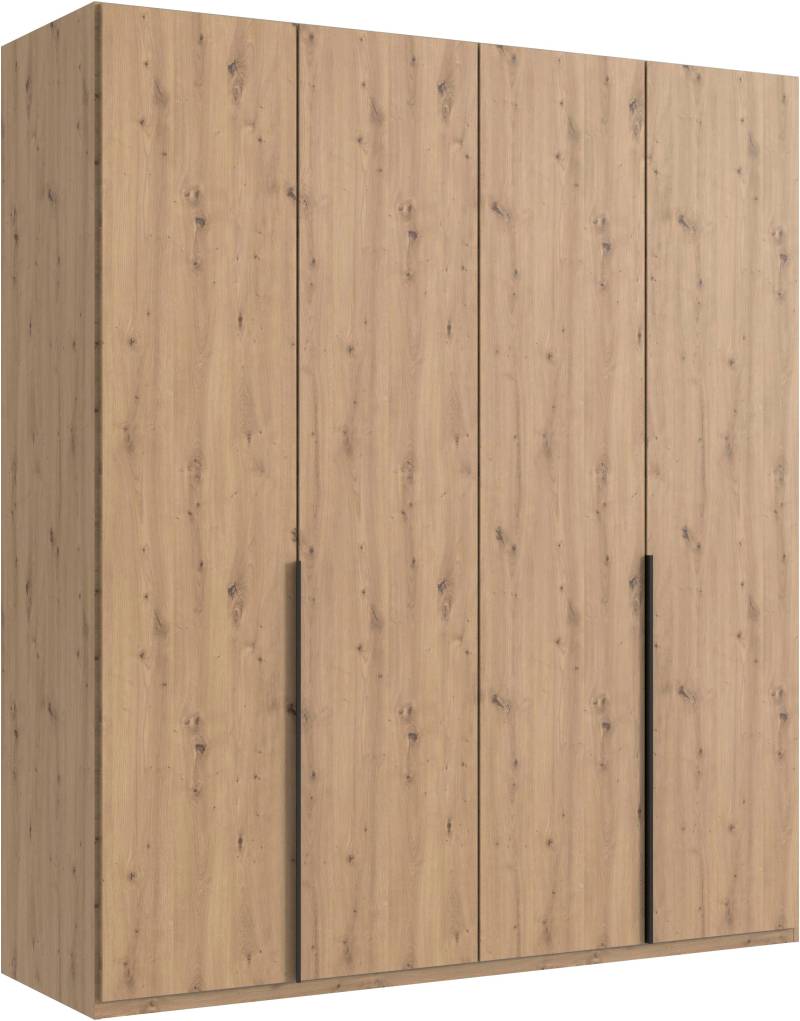 Wimex Kleiderschrank »Mugano, in 5 Breiten und 2 Höhen, Made in Germany«, (in Basic oder Premium Ausstattung mit 2 weiteren Einlegeböden), mit langen Griffstangen aus Metall, wahlweise mit oder ohne Spiegel von Wimex
