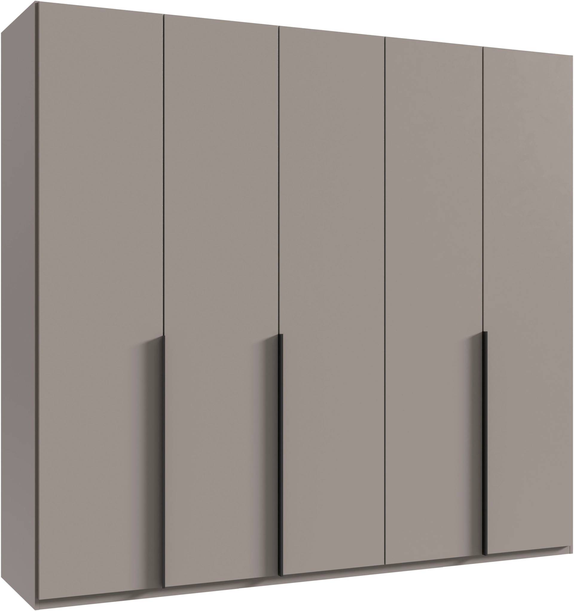 Wimex Kleiderschrank »Mugano, in 5 Breiten und 2 Höhen, Made in Germany«, (in Basic oder Premium Ausstattung mit 2 weiteren Einlegeböden), mit langen Griffstangen aus Metall, wahlweise mit oder ohne Spiegel von Wimex