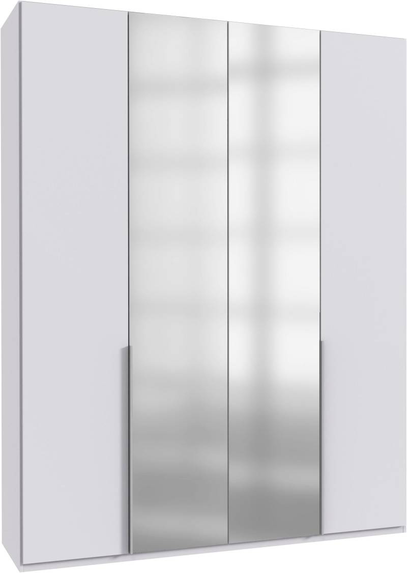 Wimex Kleiderschrank »Mugano, in 5 Breiten und 2 Höhen, Made in Germany«, (in Basic oder Premium Ausstattung mit 2 weiteren Einlegeböden), mit langen Griffstangen aus Metall, wahlweise mit oder ohne Spiegel von Wimex