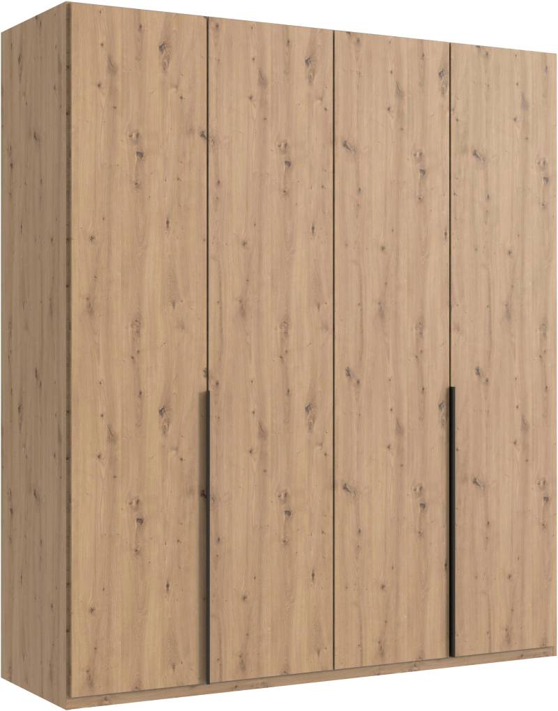Wimex Kleiderschrank »Mugano, in 5 Breiten und 2 Höhen, Made in Germany«, (in Basic oder Premium Ausstattung mit 2 weiteren Einlegeböden), mit langen Griffstangen aus Metall, wahlweise mit oder ohne Spiegel von Wimex