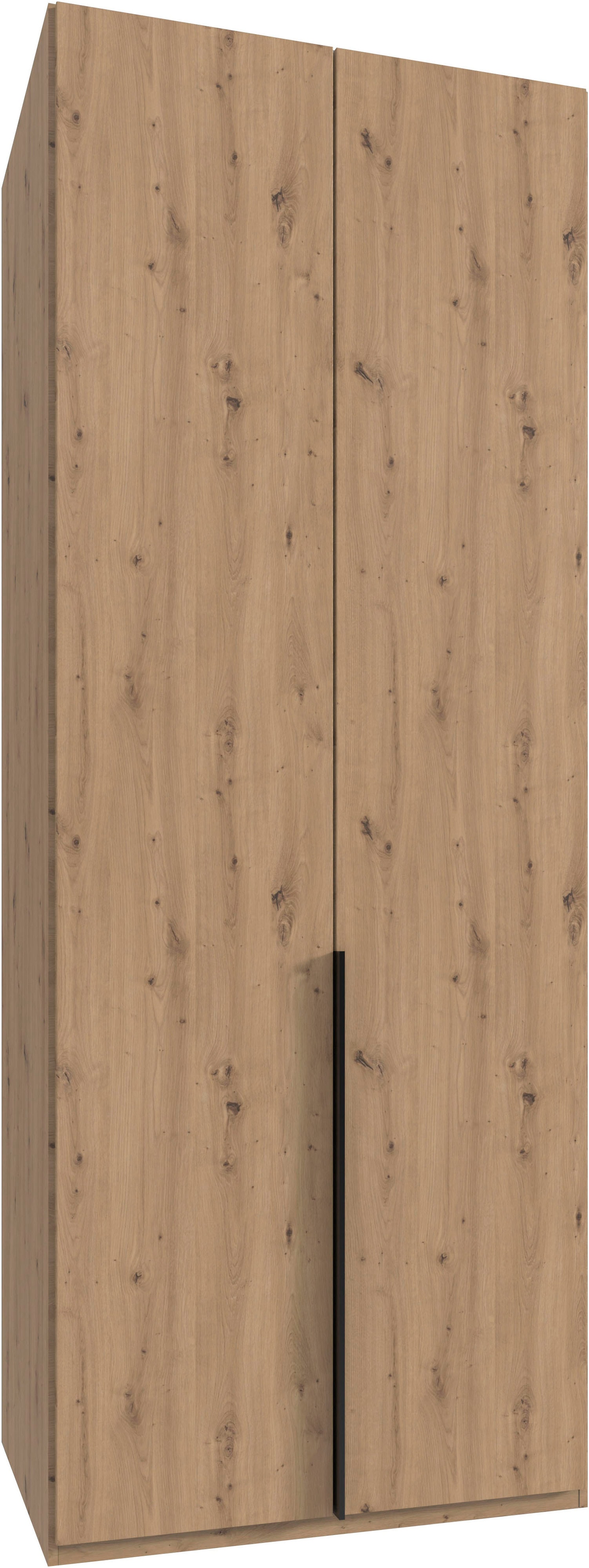 Wimex Kleiderschrank »Mugano, in 5 Breiten und 2 Höhen, Made in Germany«, (in Basic oder Premium Ausstattung mit 2 weiteren Einlegeböden), mit langen Griffstangen aus Metall, wahlweise mit oder ohne Spiegel von Wimex
