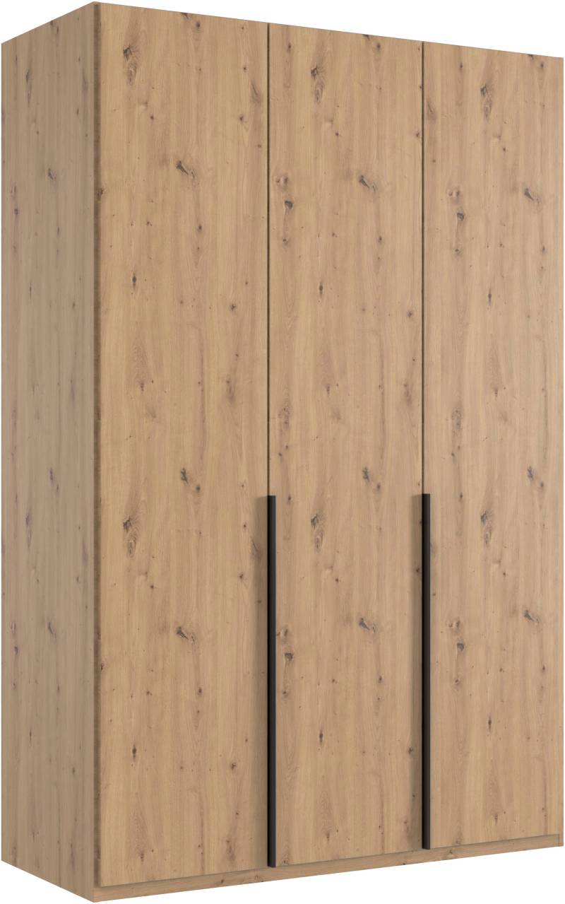 Wimex Kleiderschrank »Mugano, in 5 Breiten und 2 Höhen, Made in Germany«, (in Basic oder Premium Ausstattung mit 2 weiteren Einlegeböden), mit langen Griffstangen aus Metall, wahlweise mit oder ohne Spiegel von Wimex
