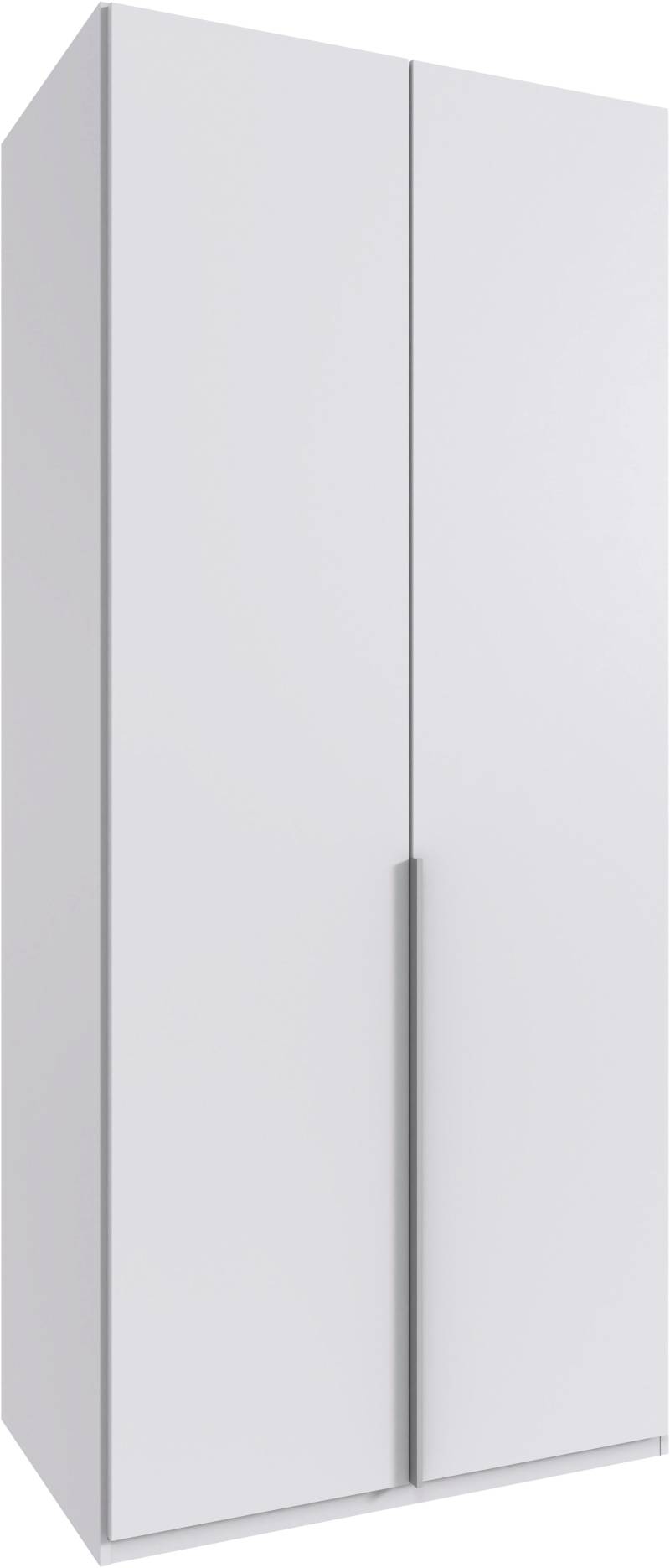 Wimex Kleiderschrank »Mugano, in 5 Breiten und 2 Höhen, Made in Germany«, (in Basic oder Premium Ausstattung mit 2 weiteren Einlegeböden), mit langen Griffstangen aus Metall, wahlweise mit oder ohne Spiegel von Wimex