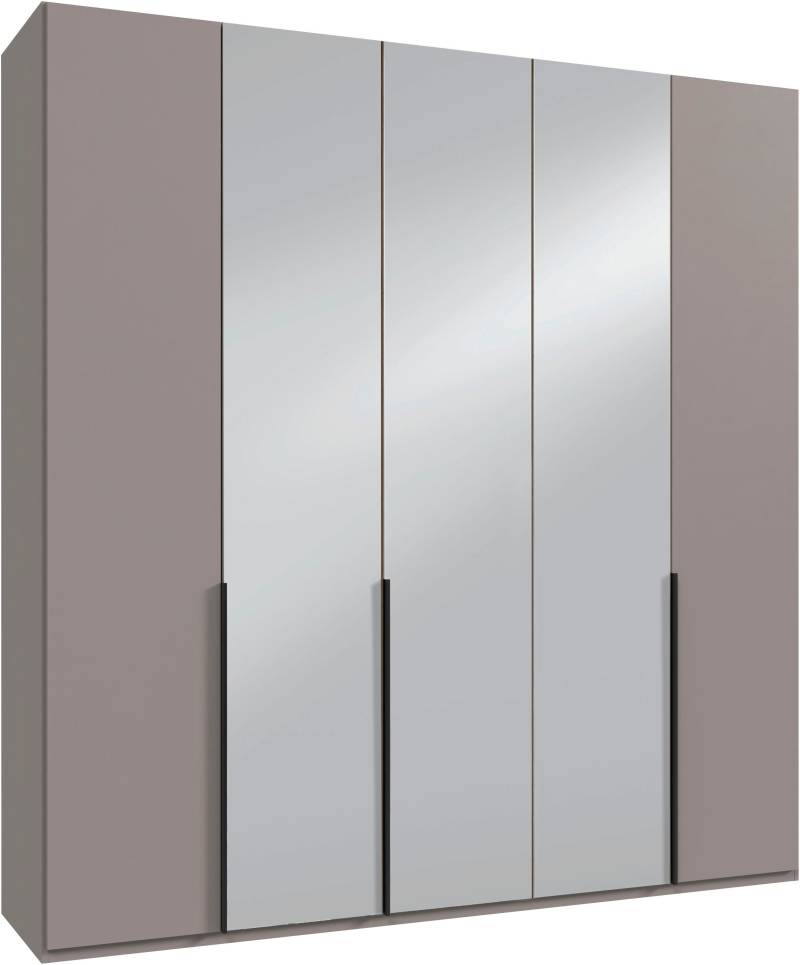 Wimex Kleiderschrank »Mugano, in 5 Breiten und 2 Höhen, Made in Germany«, (in Basic oder Premium Ausstattung mit 2 weiteren Einlegeböden), mit langen Griffstangen aus Metall, wahlweise mit oder ohne Spiegel von Wimex