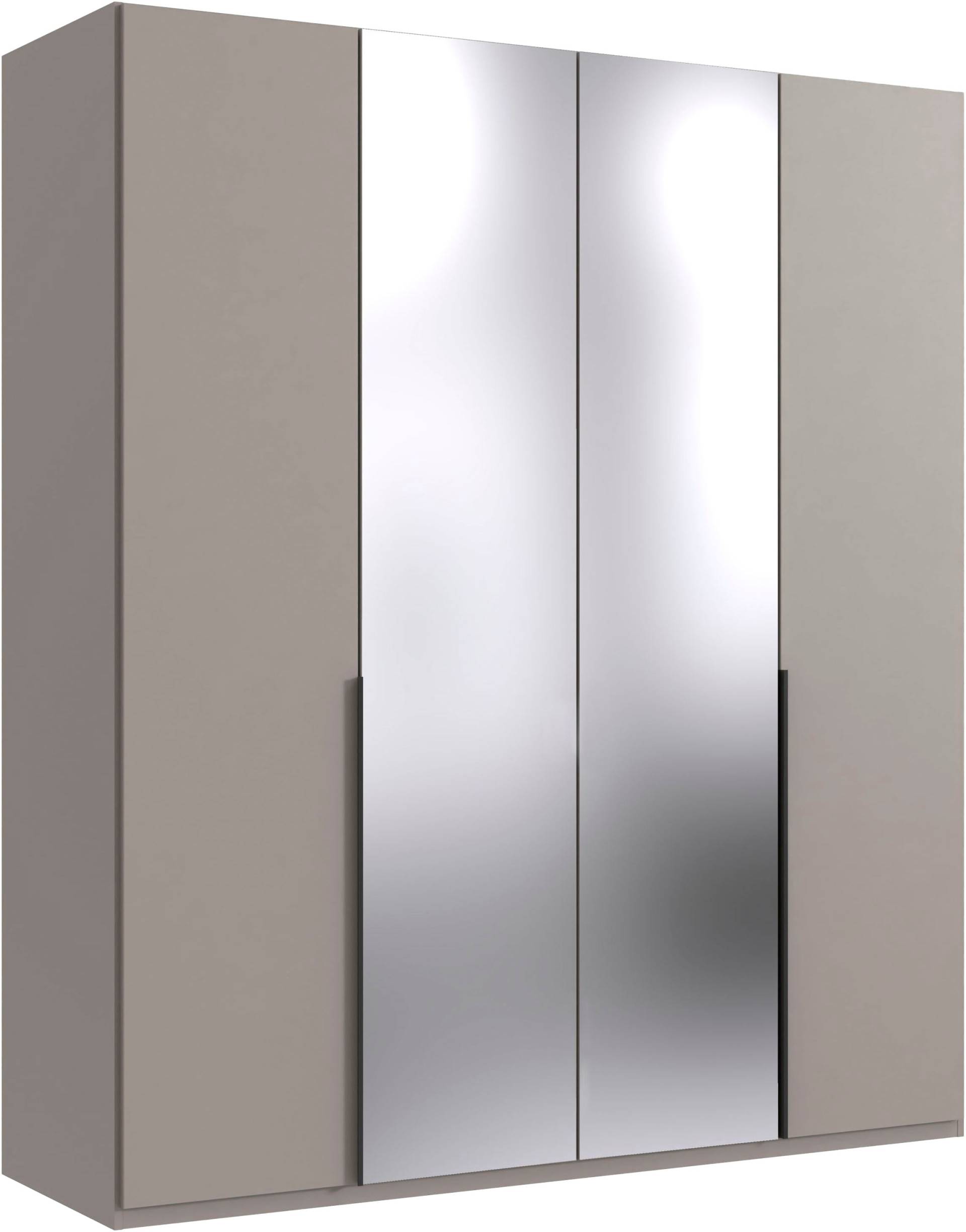 Wimex Kleiderschrank »Mugano, in 5 Breiten und 2 Höhen, Made in Germany«, (in Basic oder Premium Ausstattung mit 2 weiteren Einlegeböden), mit langen Griffstangen aus Metall, wahlweise mit oder ohne Spiegel von Wimex