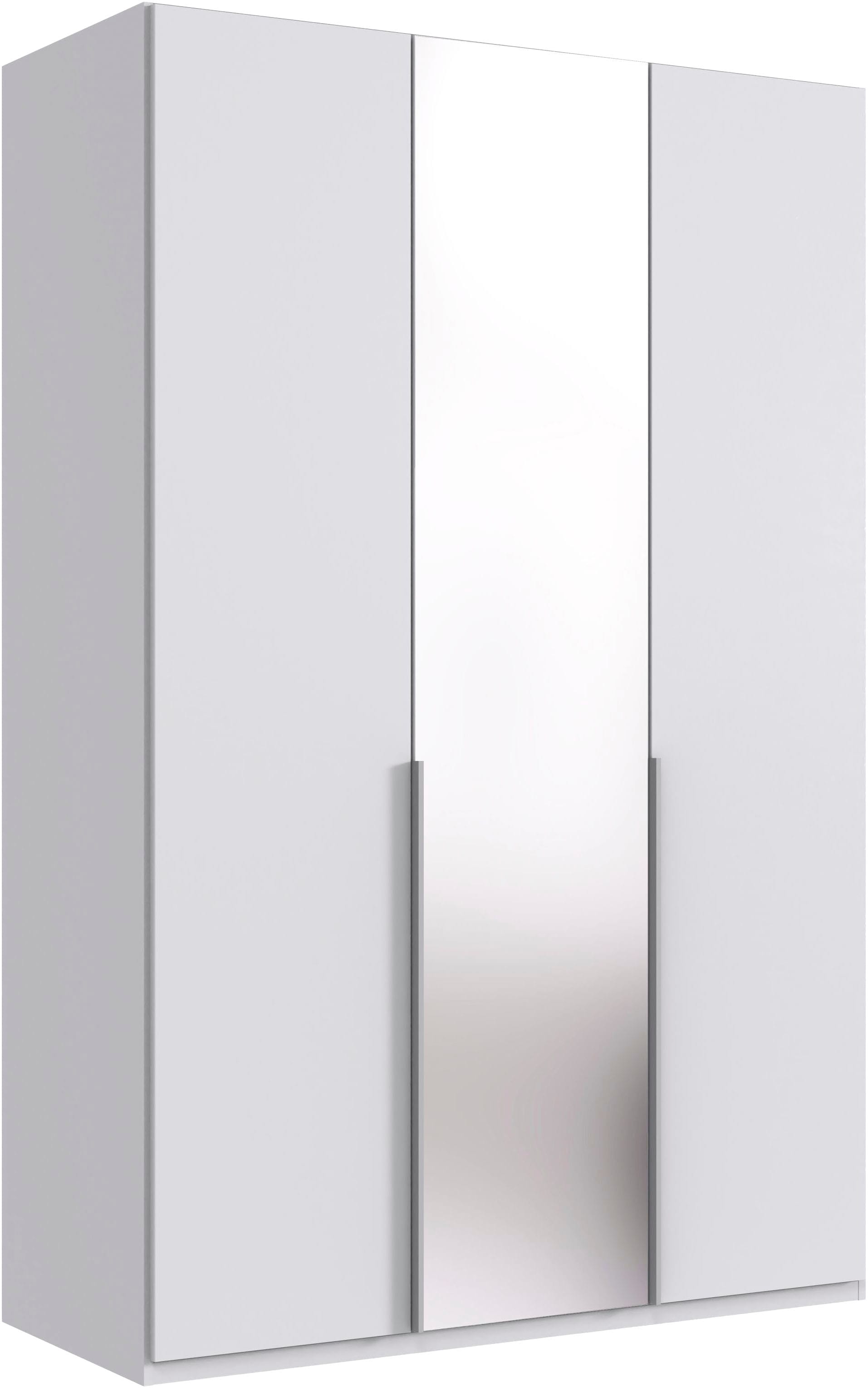 Wimex Kleiderschrank »Mugano, in 5 Breiten und 2 Höhen, Made in Germany«, (in Basic oder Premium Ausstattung mit 2 weiteren Einlegeböden), mit langen Griffstangen aus Metall, wahlweise mit oder ohne Spiegel von Wimex