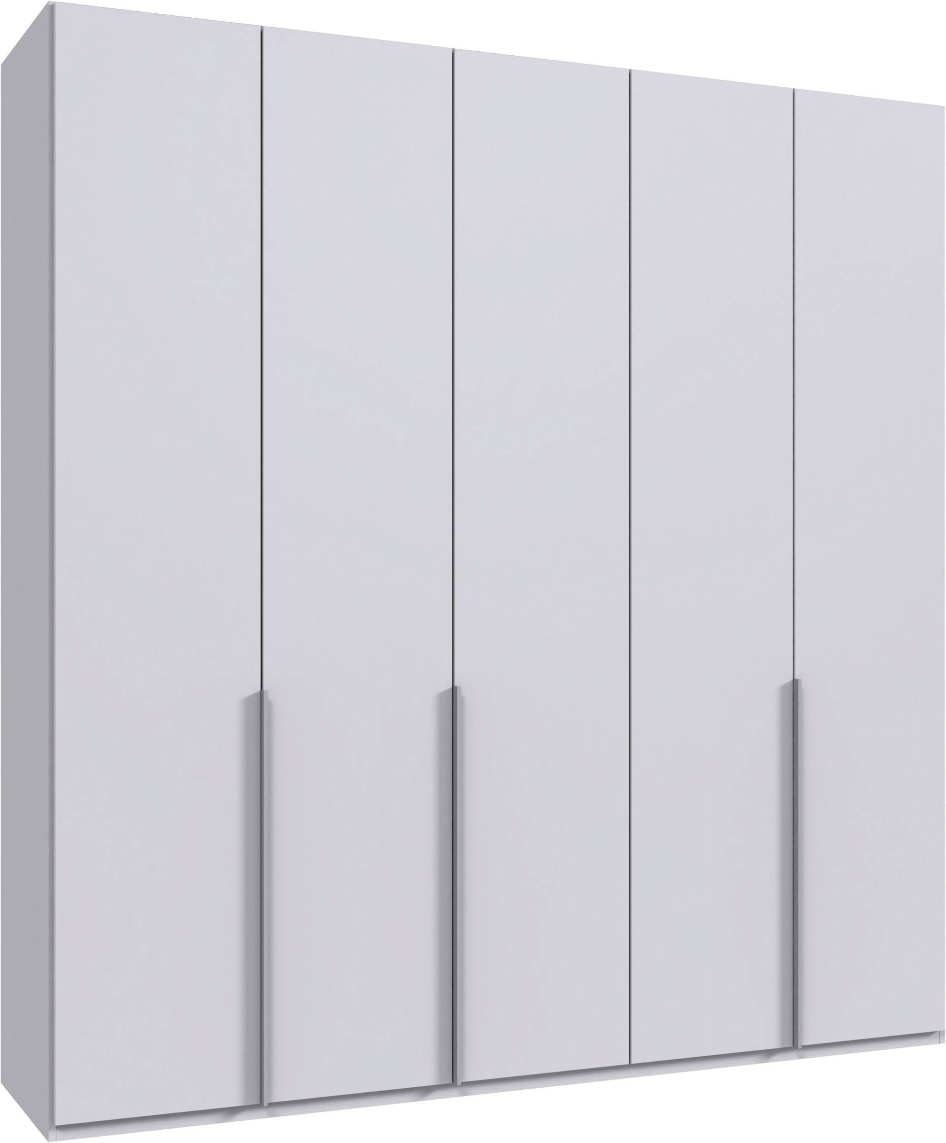 Wimex Kleiderschrank »Mugano, in 5 Breiten und 2 Höhen, Made in Germany«, (in Basic oder Premium Ausstattung mit 2 weiteren Einlegeböden), mit langen Griffstangen aus Metall, wahlweise mit oder ohne Spiegel von Wimex