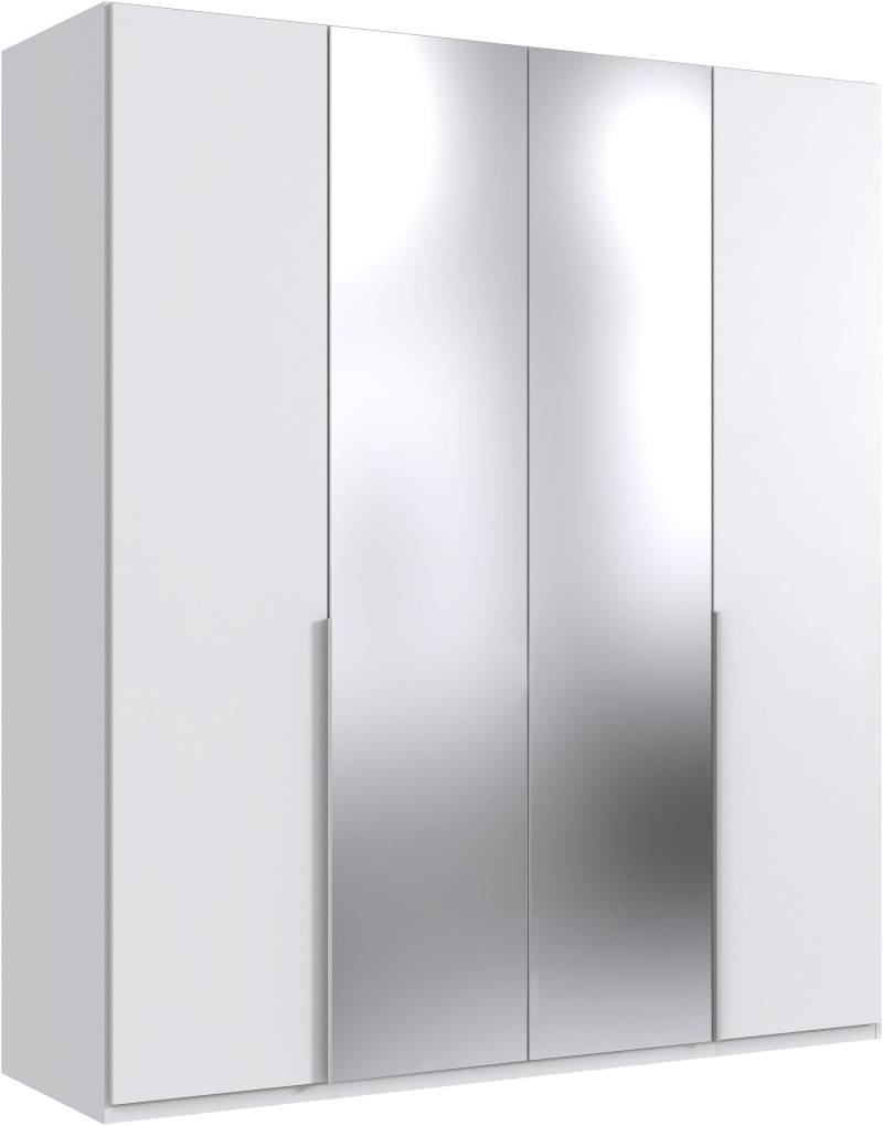 Wimex Kleiderschrank »Mugano, in 5 Breiten und 2 Höhen, Made in Germany«, (in Basic oder Premium Ausstattung mit 2 weiteren Einlegeböden), mit langen Griffstangen aus Metall, wahlweise mit oder ohne Spiegel von Wimex