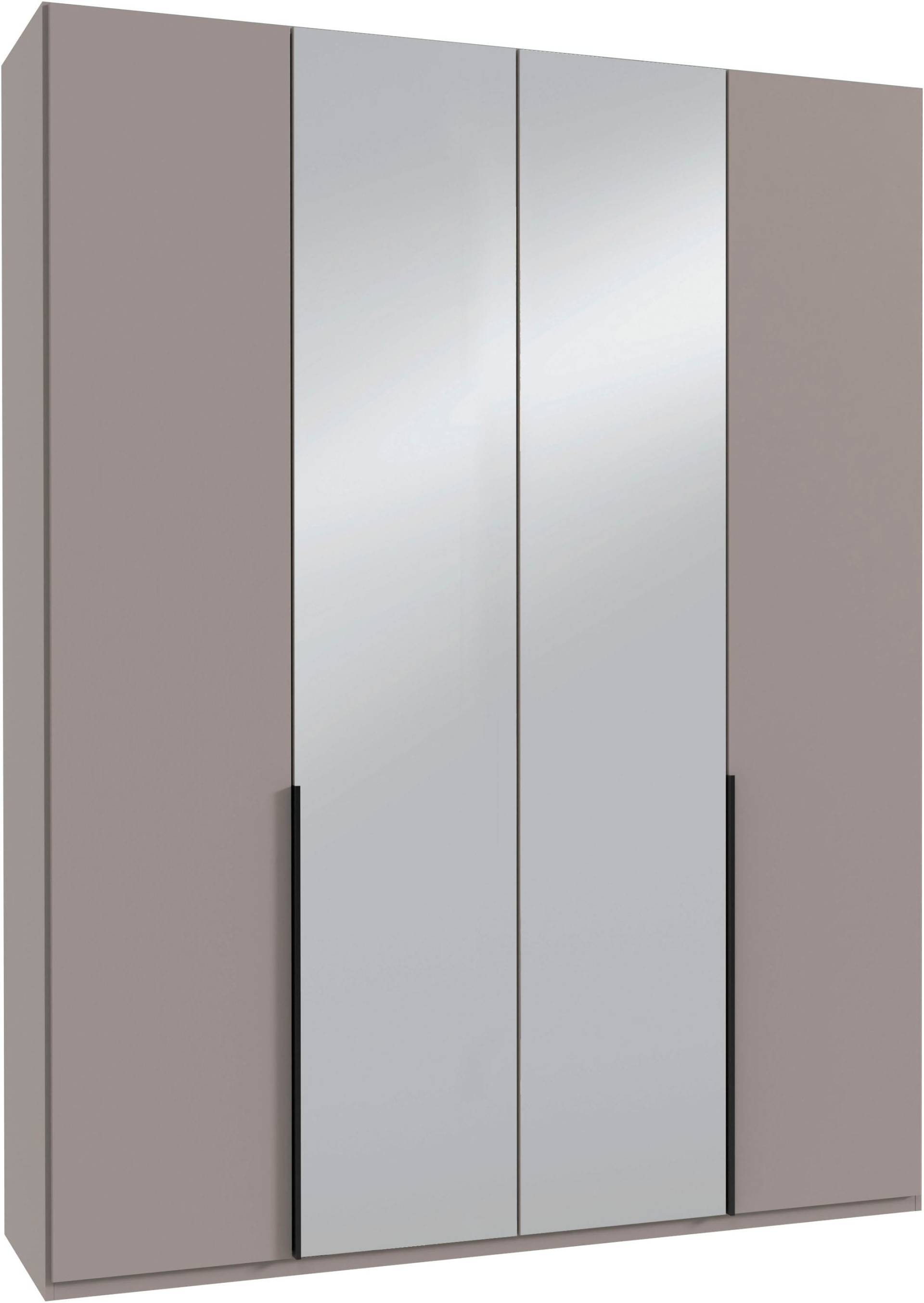 Wimex Kleiderschrank »Mugano, in 5 Breiten und 2 Höhen, Made in Germany«, (in Basic oder Premium Ausstattung mit 2 weiteren Einlegeböden), mit langen Griffstangen aus Metall, wahlweise mit oder ohne Spiegel von Wimex