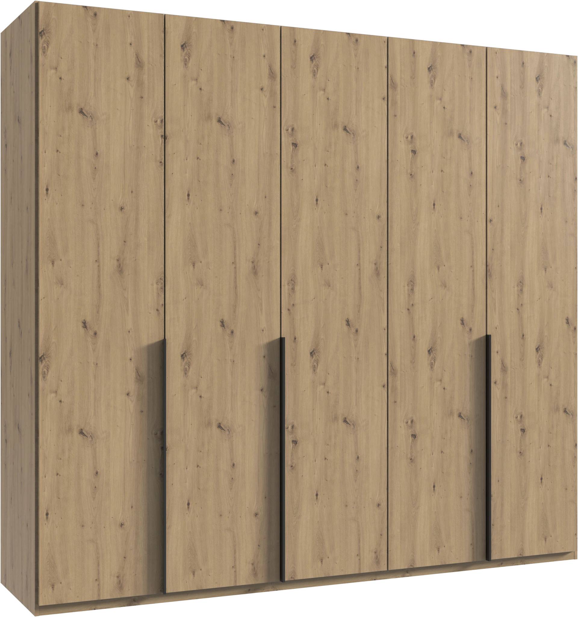 Wimex Kleiderschrank »Mugano, in 5 Breiten und 2 Höhen, Made in Germany«, (in Basic oder Premium Ausstattung mit 2 weiteren Einlegeböden), mit langen Griffstangen aus Metall, wahlweise mit oder ohne Spiegel von Wimex