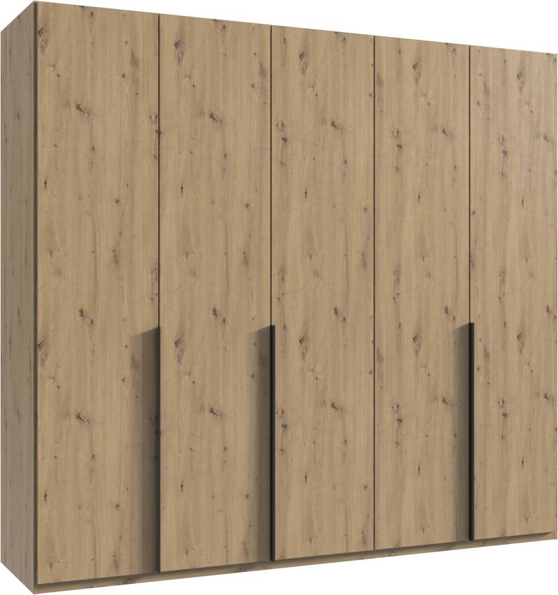 Wimex Kleiderschrank »Mugano, in 5 Breiten und 2 Höhen, Made in Germany«, (in Basic oder Premium Ausstattung mit 2 weiteren Einlegeböden), mit langen Griffstangen aus Metall, wahlweise mit oder ohne Spiegel von Wimex