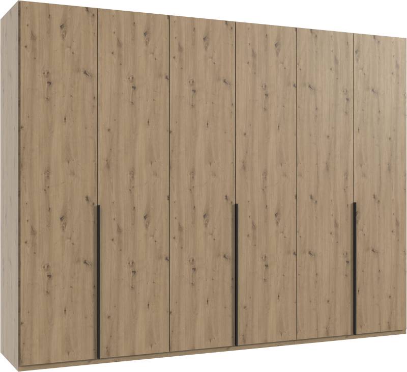 Wimex Kleiderschrank »Mugano, in 5 Breiten und 2 Höhen, Made in Germany«, (in Basic oder Premium Ausstattung mit 2 weiteren Einlegeböden), mit langen Griffstangen aus Metall, wahlweise mit oder ohne Spiegel von Wimex
