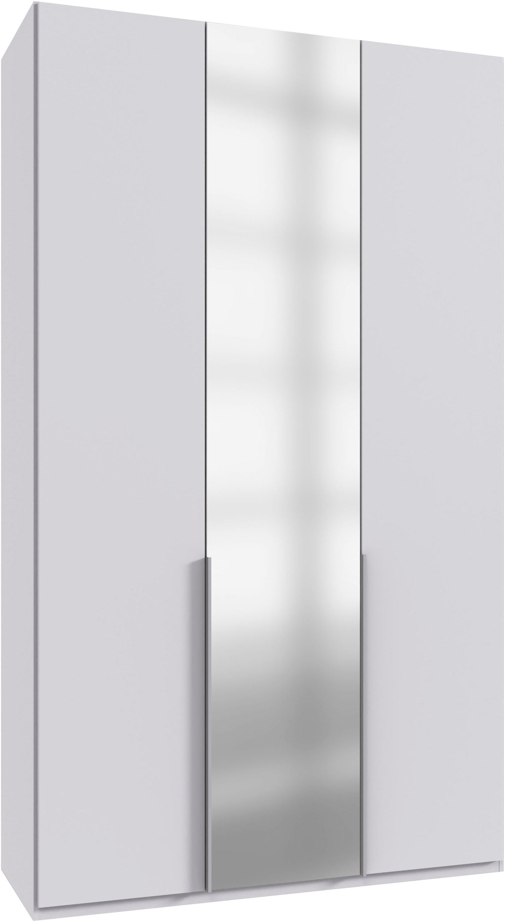 Wimex Kleiderschrank »Mugano, in 5 Breiten und 2 Höhen, Made in Germany«, (in Basic oder Premium Ausstattung mit 2 weiteren Einlegeböden), mit langen Griffstangen aus Metall, wahlweise mit oder ohne Spiegel von Wimex