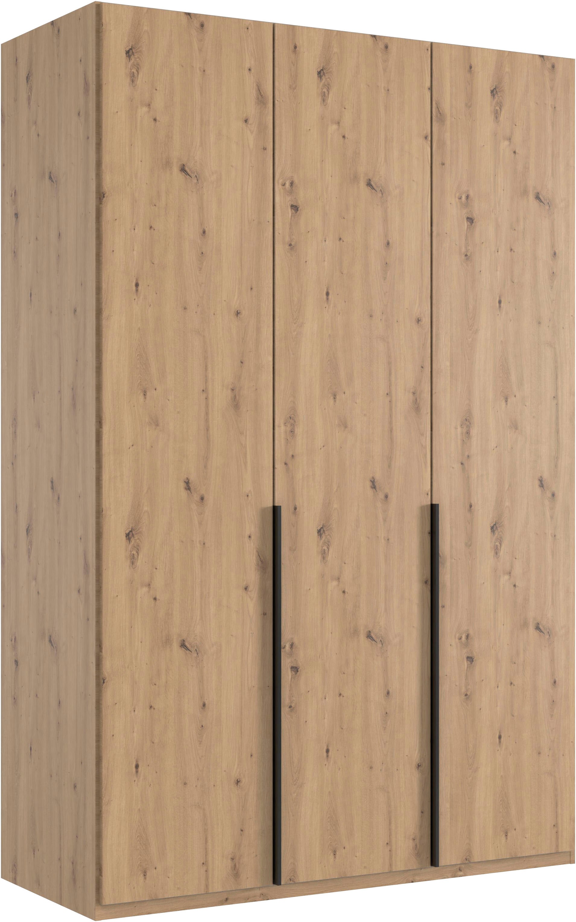 Wimex Kleiderschrank »Mugano, in 5 Breiten und 2 Höhen, Made in Germany«, (in Basic oder Premium Ausstattung mit 2 weiteren Einlegeböden), mit langen Griffstangen aus Metall, wahlweise mit oder ohne Spiegel von Wimex