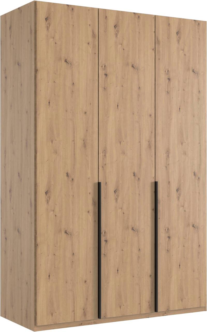 Wimex Kleiderschrank »Mugano, in 5 Breiten und 2 Höhen, Made in Germany«, (in Basic oder Premium Ausstattung mit 2 weiteren Einlegeböden), mit langen Griffstangen aus Metall, wahlweise mit oder ohne Spiegel von Wimex