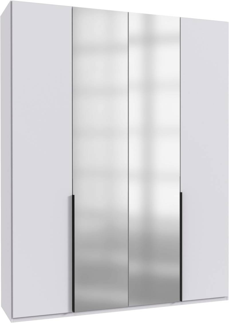 Wimex Kleiderschrank »Mugano, in 5 Breiten und 2 Höhen, Made in Germany«, (in Basic oder Premium Ausstattung mit 2 weiteren Einlegeböden), mit langen Griffstangen aus Metall, wahlweise mit oder ohne Spiegel von Wimex