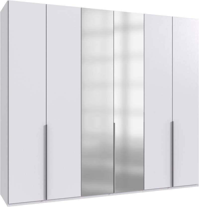 Wimex Kleiderschrank »Mugano, in 5 Breiten und 2 Höhen, Made in Germany«, (in Basic oder Premium Ausstattung mit 2 weiteren Einlegeböden), mit langen Griffstangen aus Metall, wahlweise mit oder ohne Spiegel von Wimex