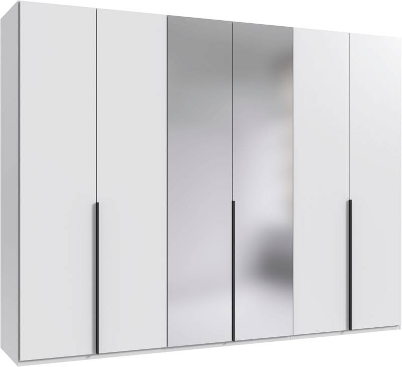 Wimex Kleiderschrank »Mugano, in 5 Breiten und 2 Höhen, Made in Germany«, (in Basic oder Premium Ausstattung mit 2 weiteren Einlegeböden), mit langen Griffstangen aus Metall, wahlweise mit oder ohne Spiegel von Wimex