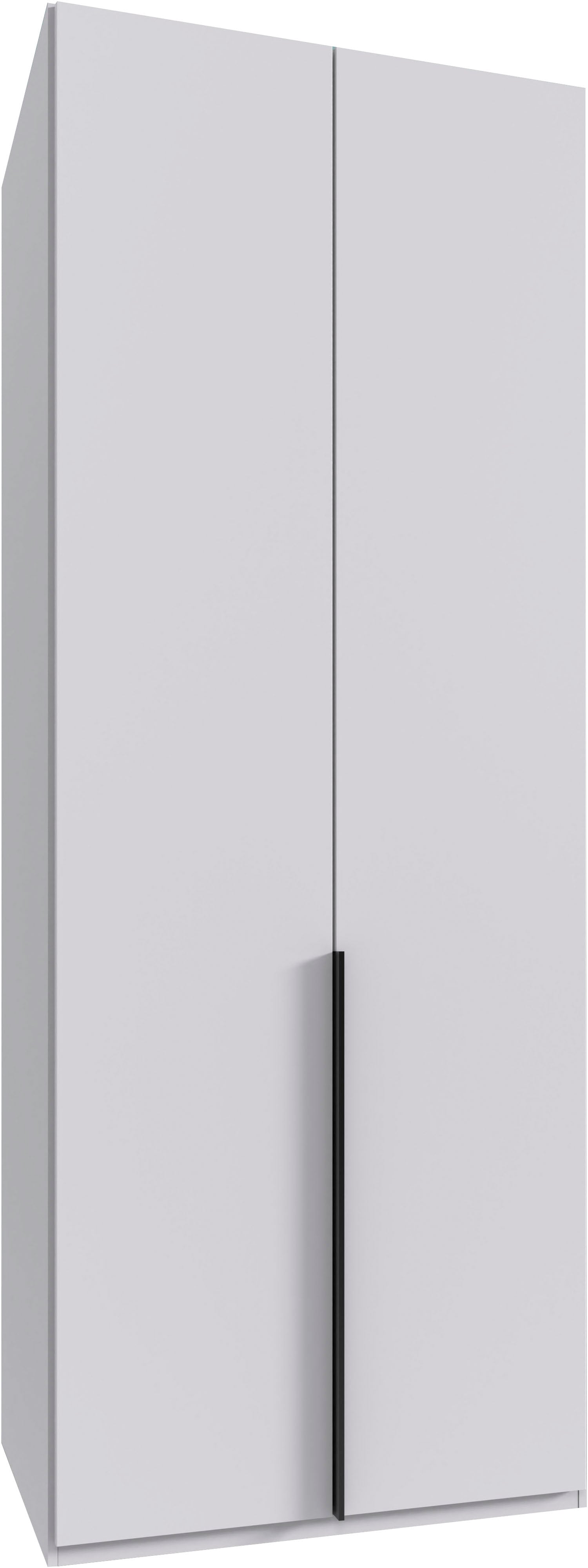 Wimex Kleiderschrank »Mugano, in 5 Breiten und 2 Höhen, Made in Germany«, (in Basic oder Premium Ausstattung mit 2 weiteren Einlegeböden), mit langen Griffstangen aus Metall, wahlweise mit oder ohne Spiegel von Wimex
