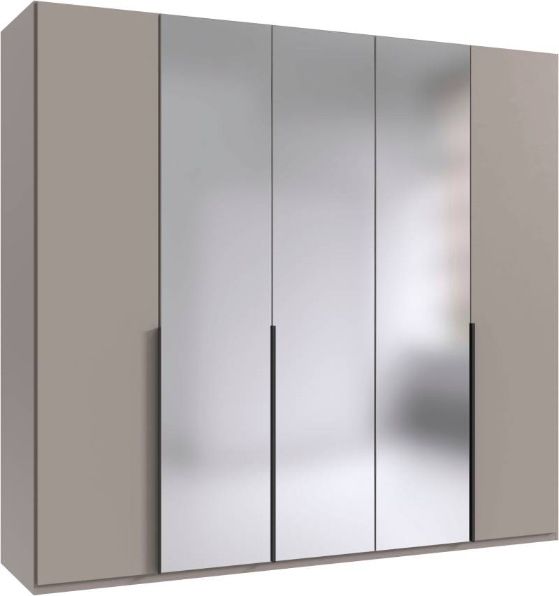 Wimex Kleiderschrank »Mugano, in 5 Breiten und 2 Höhen, Made in Germany«, (in Basic oder Premium Ausstattung mit 2 weiteren Einlegeböden), mit langen Griffstangen aus Metall, wahlweise mit oder ohne Spiegel von Wimex