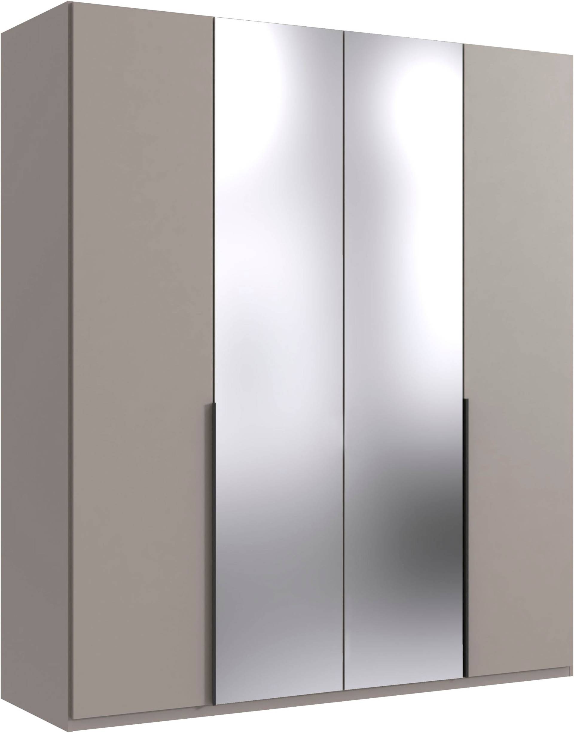 Wimex Kleiderschrank »Mugano, in 5 Breiten und 2 Höhen, Made in Germany«, (in Basic oder Premium Ausstattung mit 2 weiteren Einlegeböden), mit langen Griffstangen aus Metall, wahlweise mit oder ohne Spiegel von Wimex