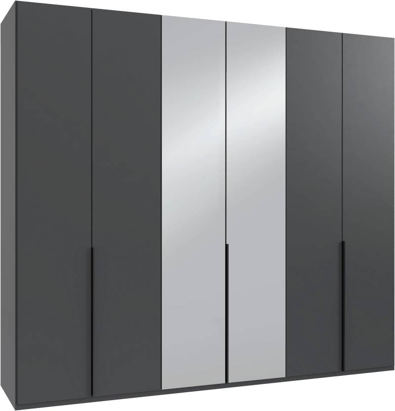 Wimex Kleiderschrank »Mugano, in 5 Breiten und 2 Höhen, Made in Germany«, (in Basic oder Premium Ausstattung mit 2 weiteren Einlegeböden), mit langen Griffstangen aus Metall, wahlweise mit oder ohne Spiegel von Wimex
