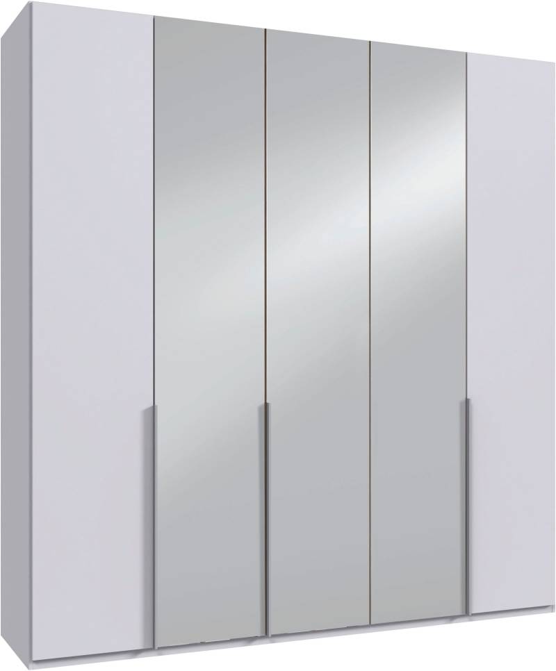 Wimex Kleiderschrank »Mugano, in 5 Breiten und 2 Höhen, Made in Germany«, (in Basic oder Premium Ausstattung mit 2 weiteren Einlegeböden), mit langen Griffstangen aus Metall, wahlweise mit oder ohne Spiegel von Wimex