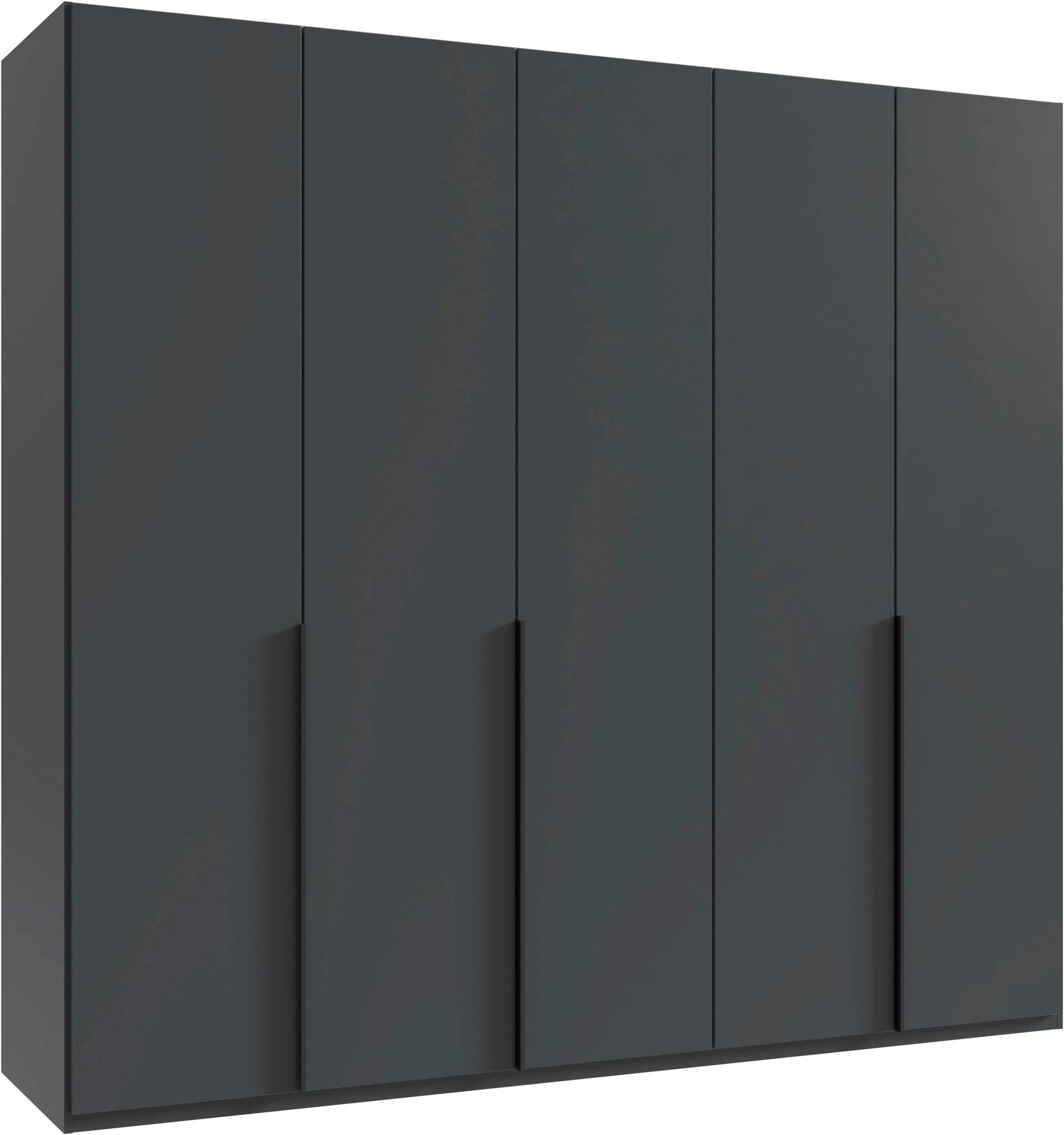 Wimex Kleiderschrank »Mugano, in 5 Breiten und 2 Höhen, Made in Germany«, (in Basic oder Premium Ausstattung mit 2 weiteren Einlegeböden), mit langen Griffstangen aus Metall, wahlweise mit oder ohne Spiegel von Wimex
