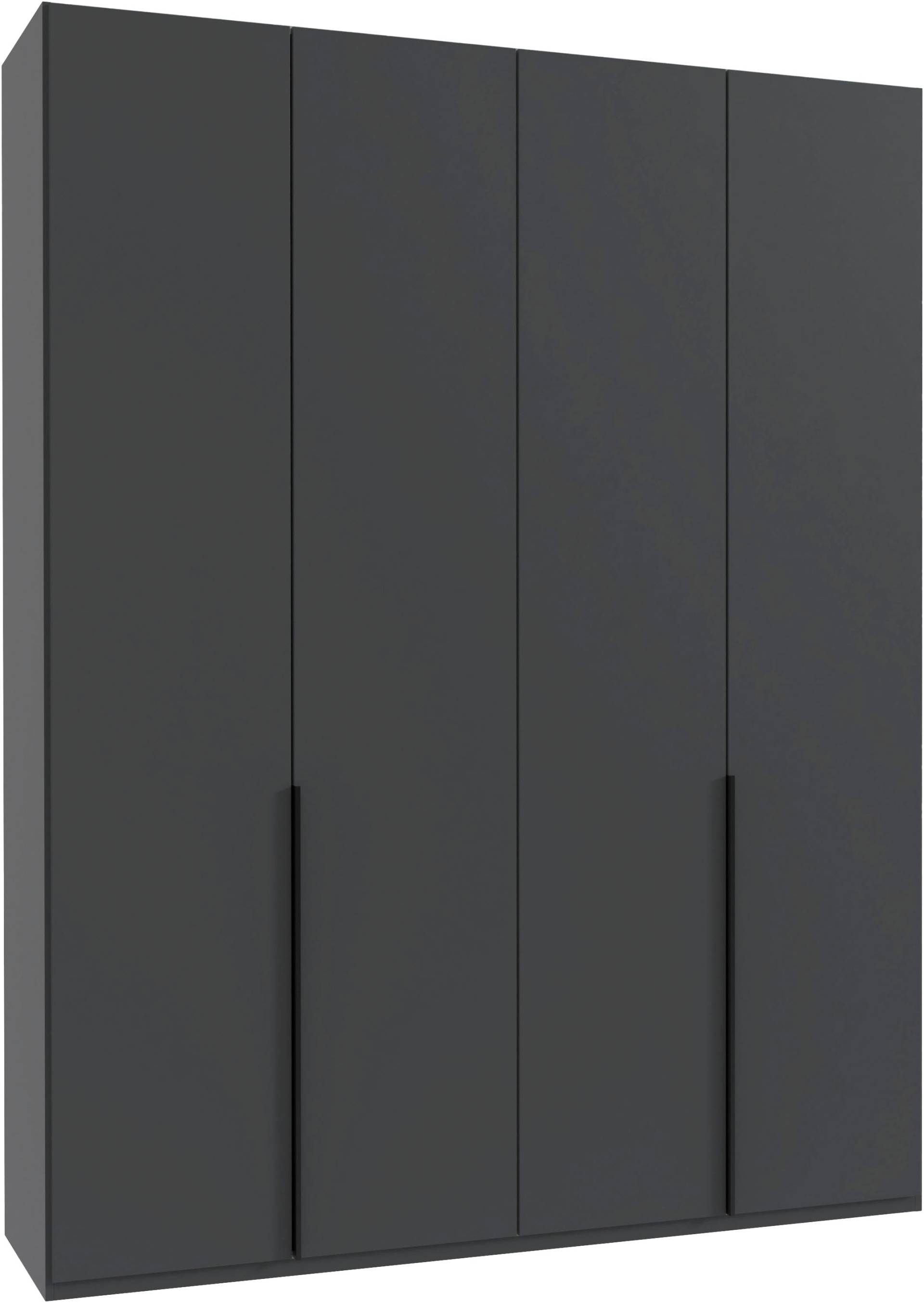 Wimex Kleiderschrank »Mugano, in 5 Breiten und 2 Höhen, Made in Germany«, (in Basic oder Premium Ausstattung mit 2 weiteren Einlegeböden), mit langen Griffstangen aus Metall, wahlweise mit oder ohne Spiegel von Wimex