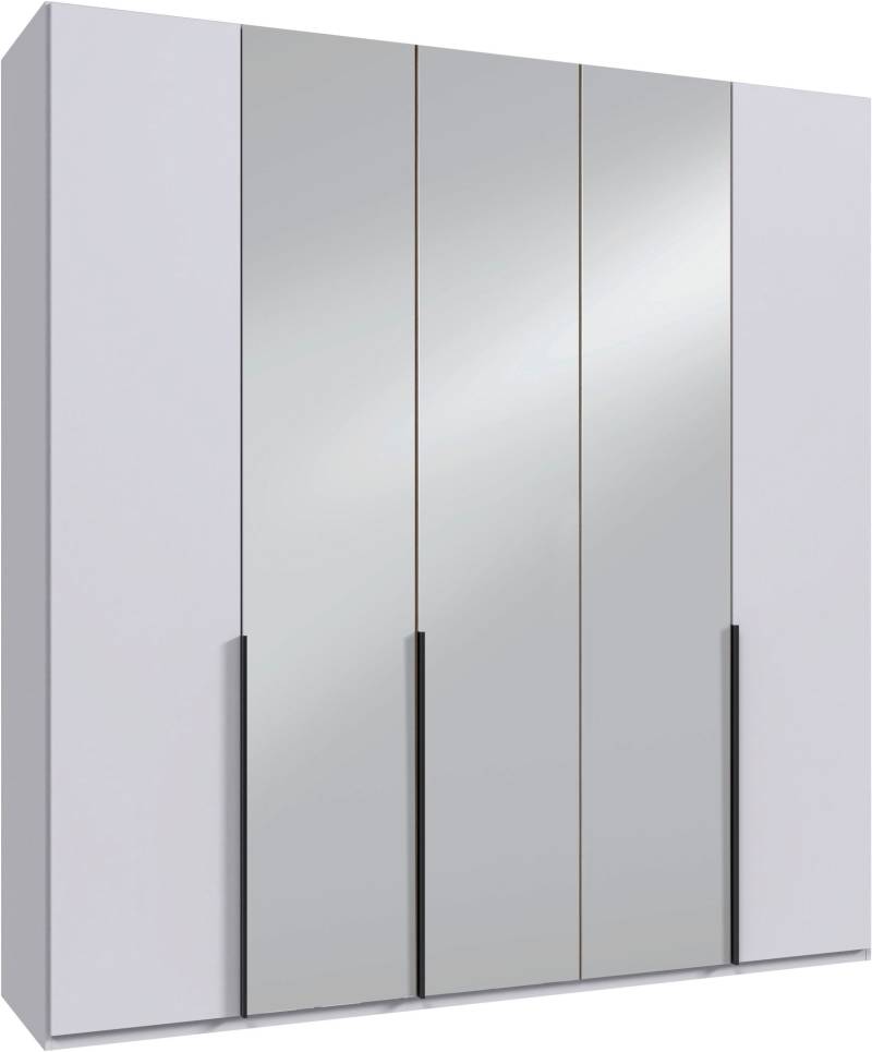Wimex Kleiderschrank »Mugano, in 5 Breiten und 2 Höhen, Made in Germany«, (in Basic oder Premium Ausstattung mit 2 weiteren Einlegeböden), mit langen Griffstangen aus Metall, wahlweise mit oder ohne Spiegel von Wimex