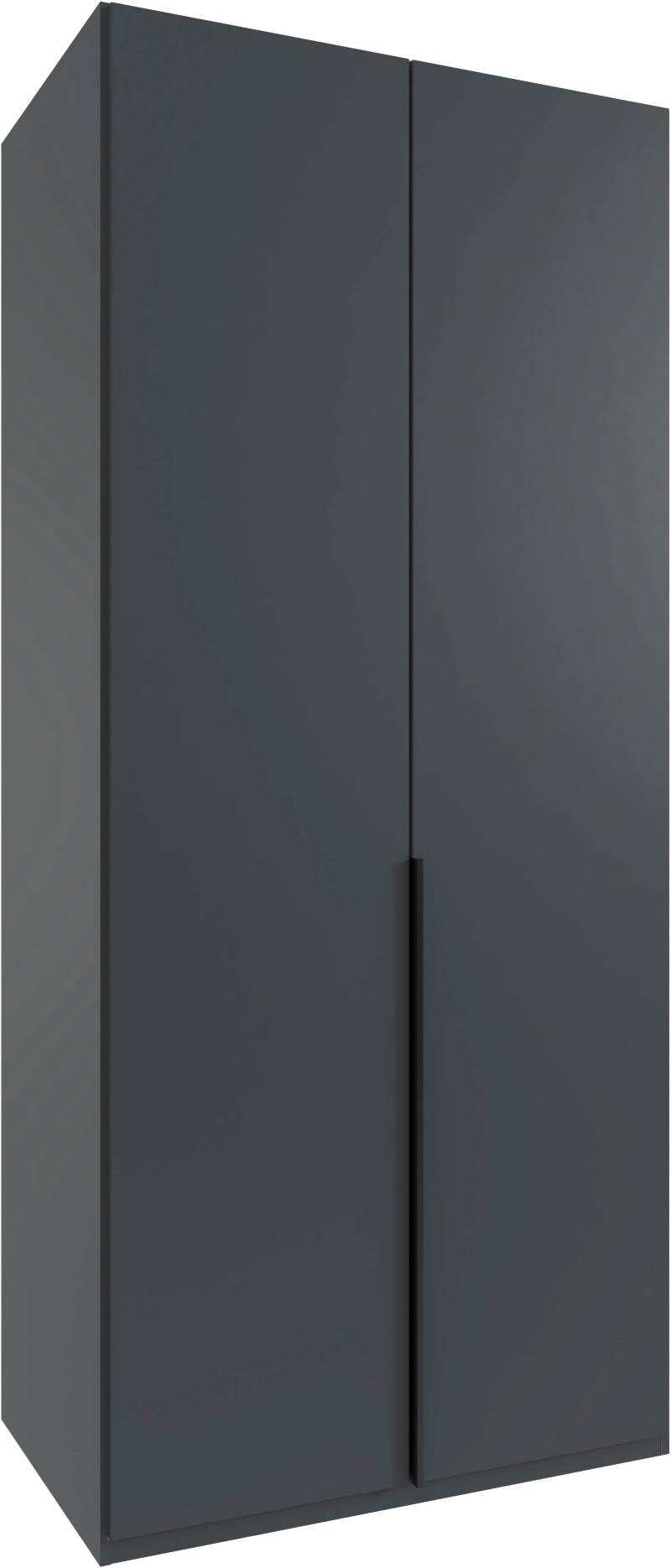 Wimex Kleiderschrank »Mugano, in 5 Breiten und 2 Höhen, Made in Germany«, (in Basic oder Premium Ausstattung mit 2 weiteren Einlegeböden), mit langen Griffstangen aus Metall, wahlweise mit oder ohne Spiegel von Wimex