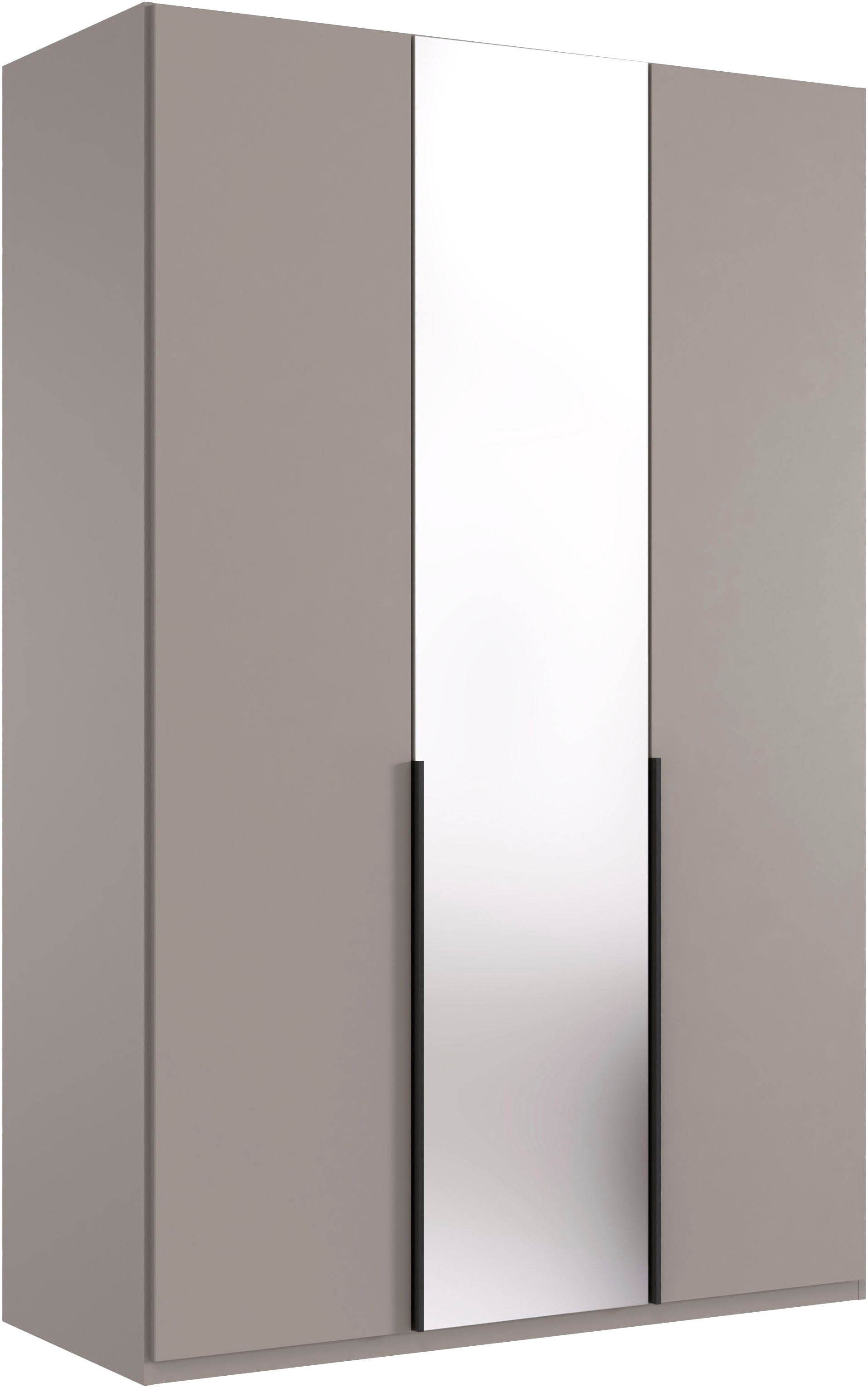 Wimex Kleiderschrank »Mugano, in 5 Breiten und 2 Höhen, Made in Germany«, (in Basic oder Premium Ausstattung mit 2 weiteren Einlegeböden), mit langen Griffstangen aus Metall, wahlweise mit oder ohne Spiegel von Wimex