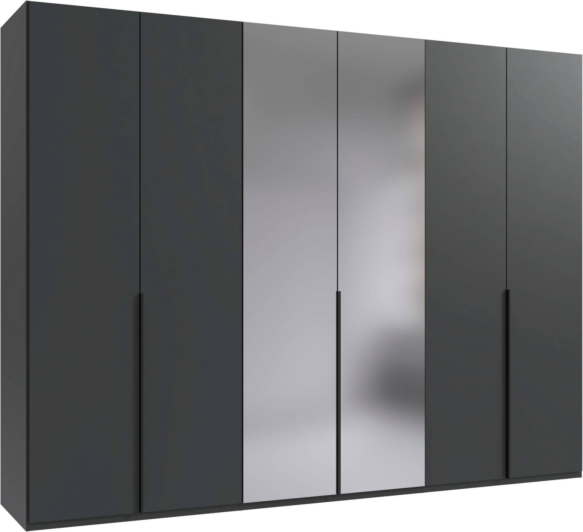Wimex Kleiderschrank »Mugano, in 5 Breiten und 2 Höhen, Made in Germany«, (in Basic oder Premium Ausstattung mit 2 weiteren Einlegeböden), mit langen Griffstangen aus Metall, wahlweise mit oder ohne Spiegel von Wimex