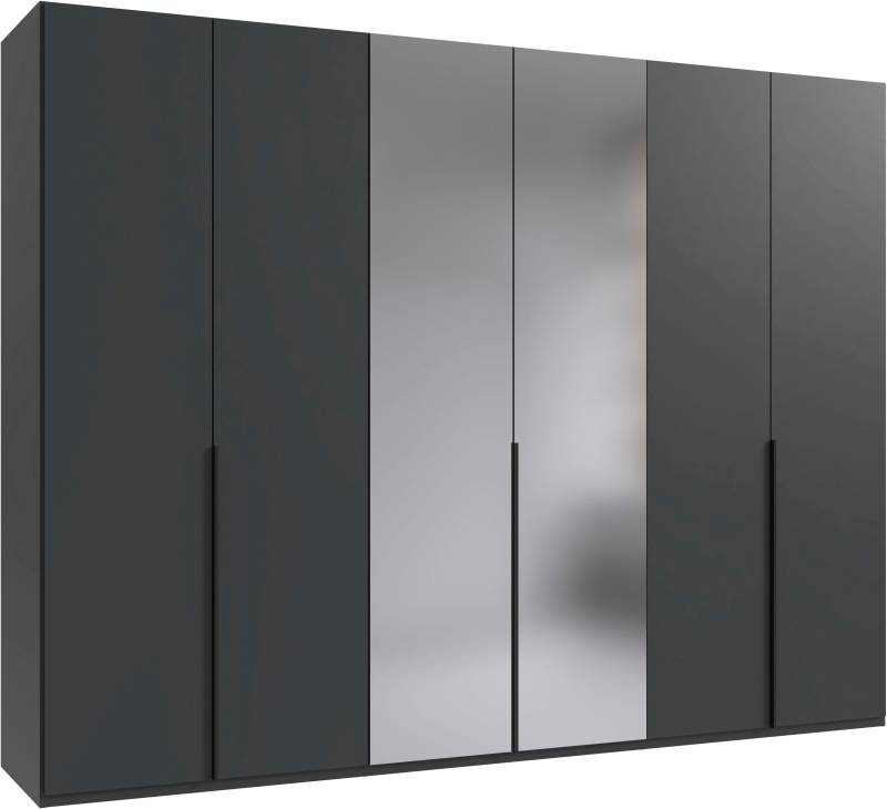 Wimex Kleiderschrank »Mugano, in 5 Breiten und 2 Höhen, Made in Germany«, (in Basic oder Premium Ausstattung mit 2 weiteren Einlegeböden), mit langen Griffstangen aus Metall, wahlweise mit oder ohne Spiegel von Wimex