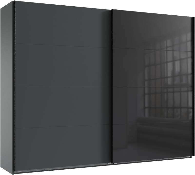 Wimex Kleiderschrank »Tilburg, Metallgriffe, Made in Germany«, (Breite 270cm wahlweise mit 2 oder 3 Türen), mit Schwebetüren, jeweils 1 Glaselement, 180, 225 oder 270cm breit von Wimex