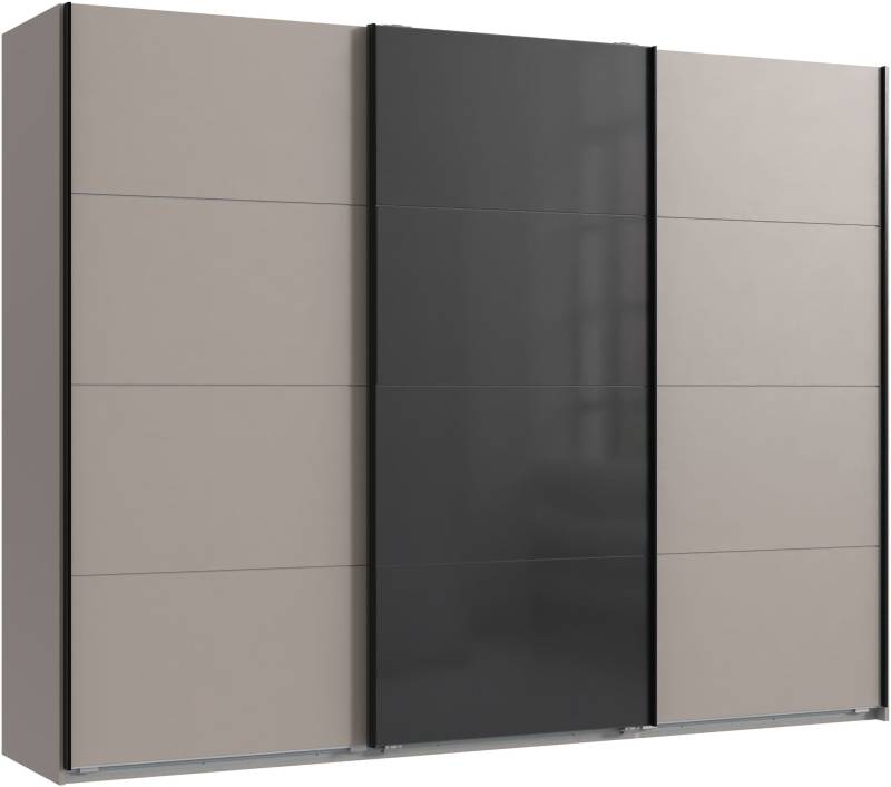 Wimex Kleiderschrank »Tilburg, Metallgriffe, Made in Germany«, (Breite 270cm wahlweise mit 2 oder 3 Türen), mit Schwebetüren, jeweils 1 Glaselement, 180, 225 oder 270cm breit von Wimex