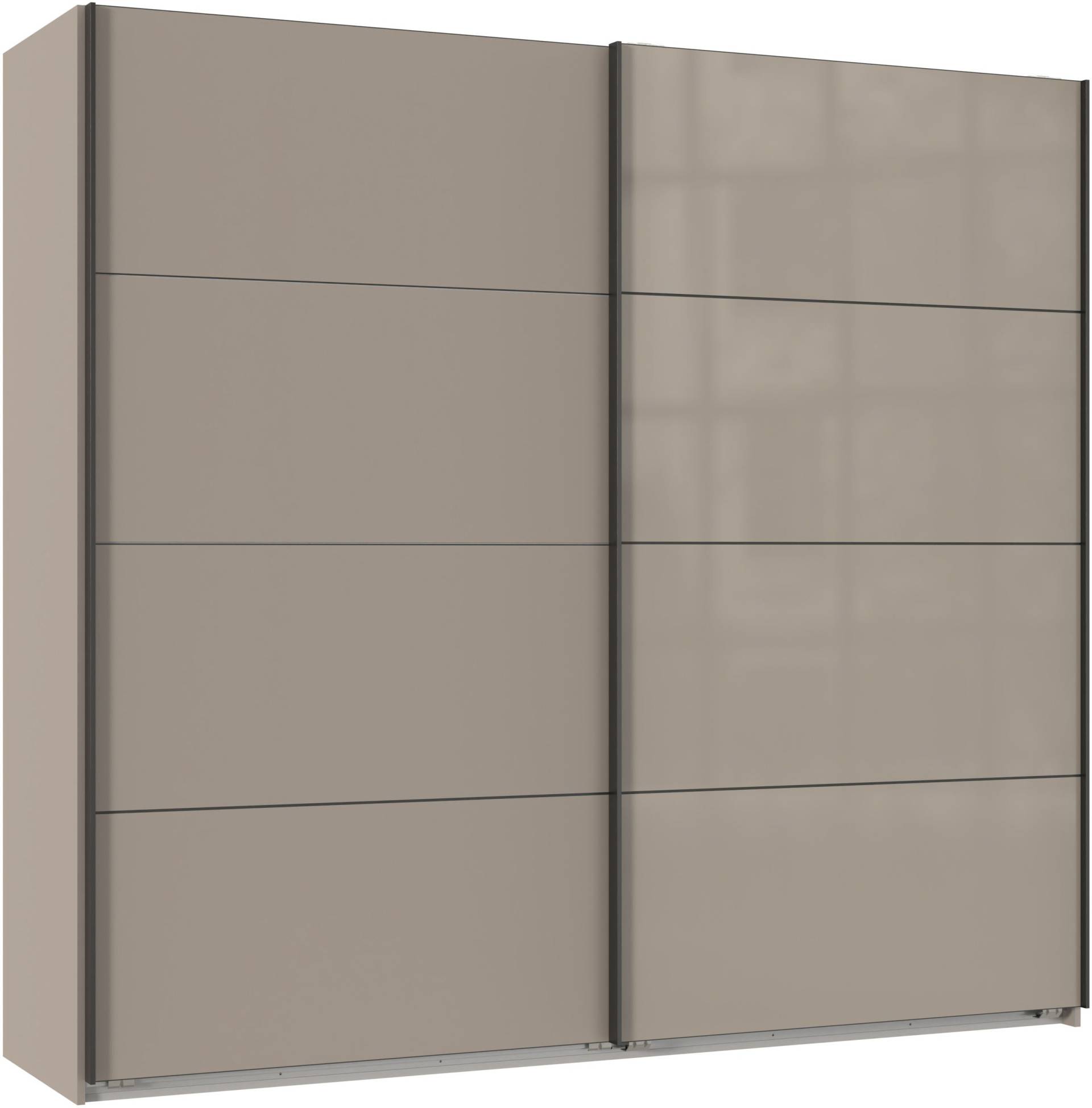Wimex Kleiderschrank »Tilburg, Metallgriffe, Made in Germany«, (Breite 270cm wahlweise mit 2 oder 3 Türen), mit Schwebetüren, jeweils 1 Glaselement, 180, 225 oder 270cm breit von Wimex