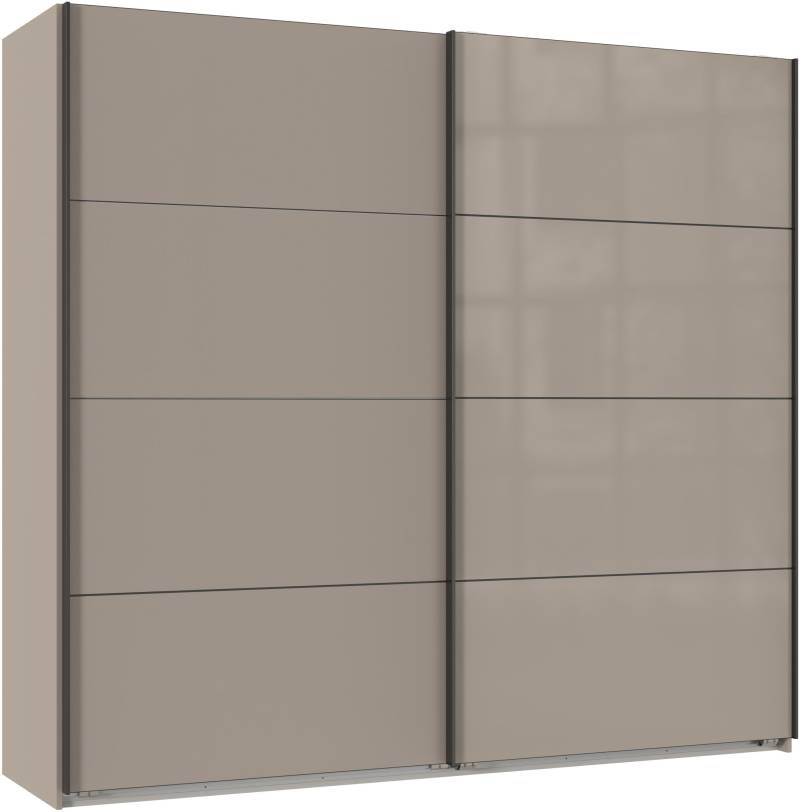 Wimex Kleiderschrank »Tilburg, Metallgriffe, Made in Germany«, (Breite 270cm wahlweise mit 2 oder 3 Türen), mit Schwebetüren, jeweils 1 Glaselement, 180, 225 oder 270cm breit von Wimex