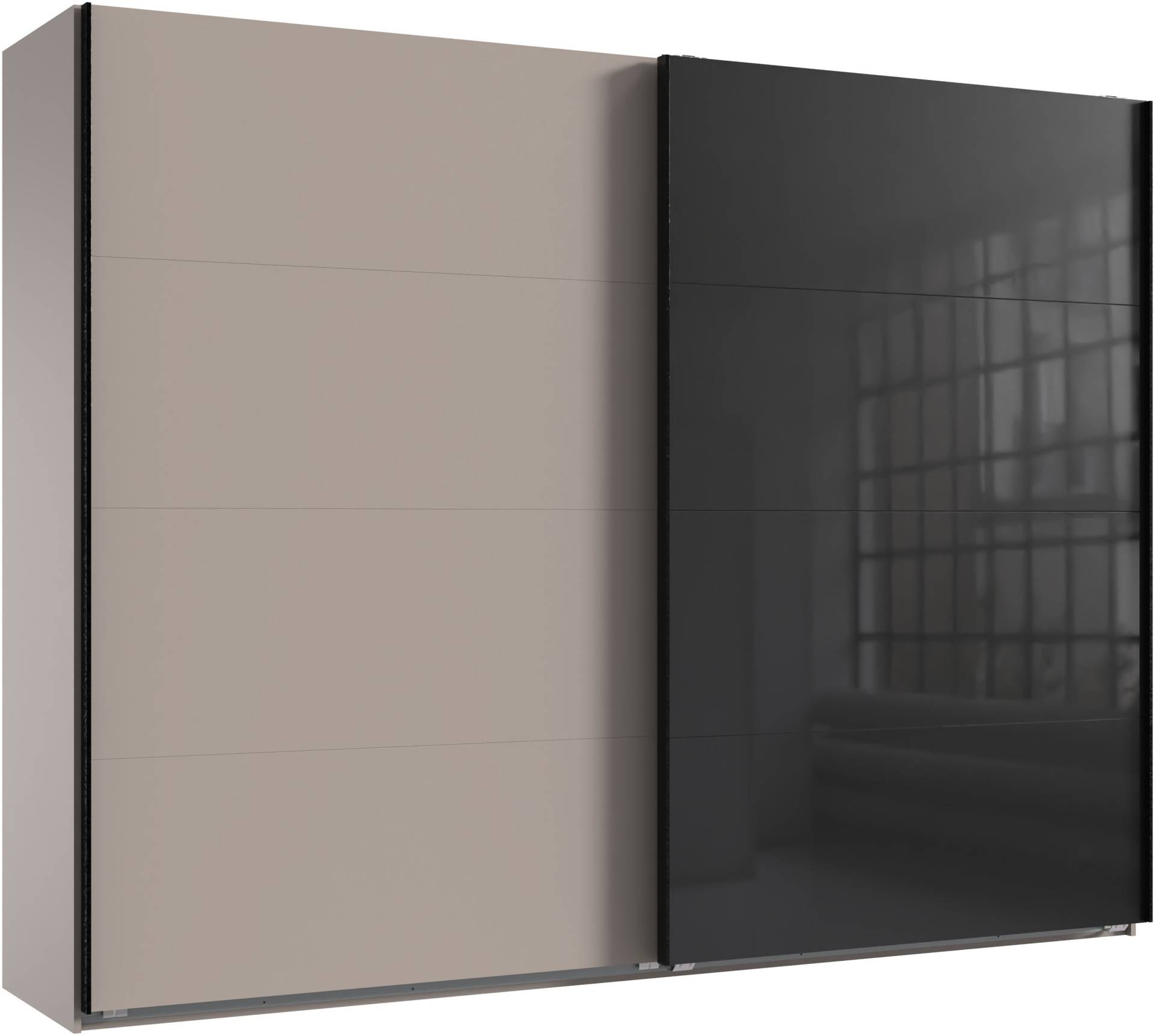 Wimex Kleiderschrank »Tilburg, Metallgriffe, Made in Germany«, (Breite 270cm wahlweise mit 2 oder 3 Türen), mit Schwebetüren, jeweils 1 Glaselement, 180, 225 oder 270cm breit von Wimex