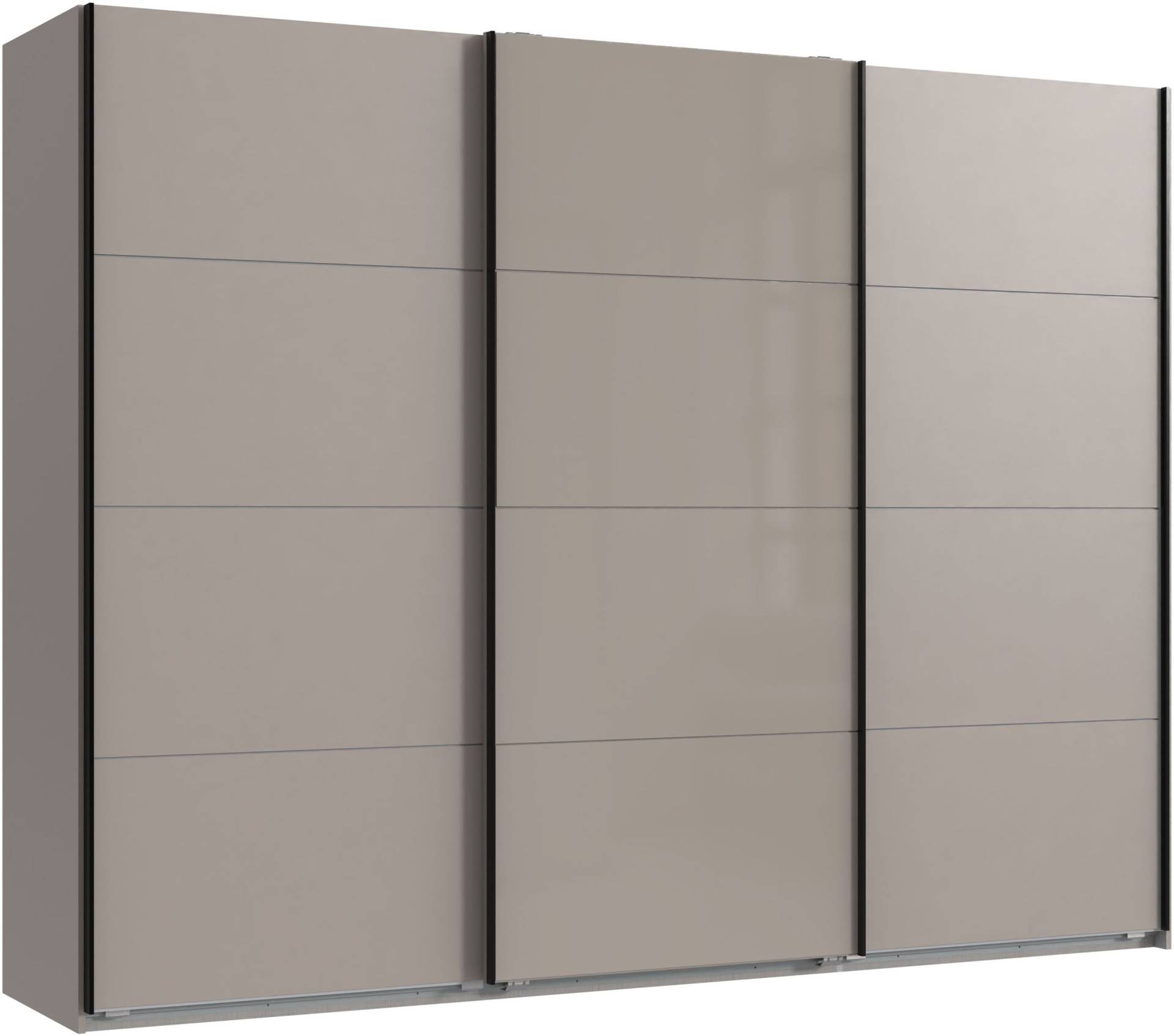 Wimex Kleiderschrank »Tilburg, Metallgriffe, Made in Germany«, (Breite 270cm wahlweise mit 2 oder 3 Türen), mit Schwebetüren, jeweils 1 Glaselement, 180, 225 oder 270cm breit von Wimex