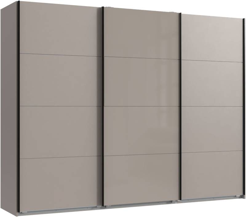 Wimex Kleiderschrank »Tilburg, Metallgriffe, Made in Germany«, (Breite 270cm wahlweise mit 2 oder 3 Türen), mit Schwebetüren, jeweils 1 Glaselement, 180, 225 oder 270cm breit von Wimex