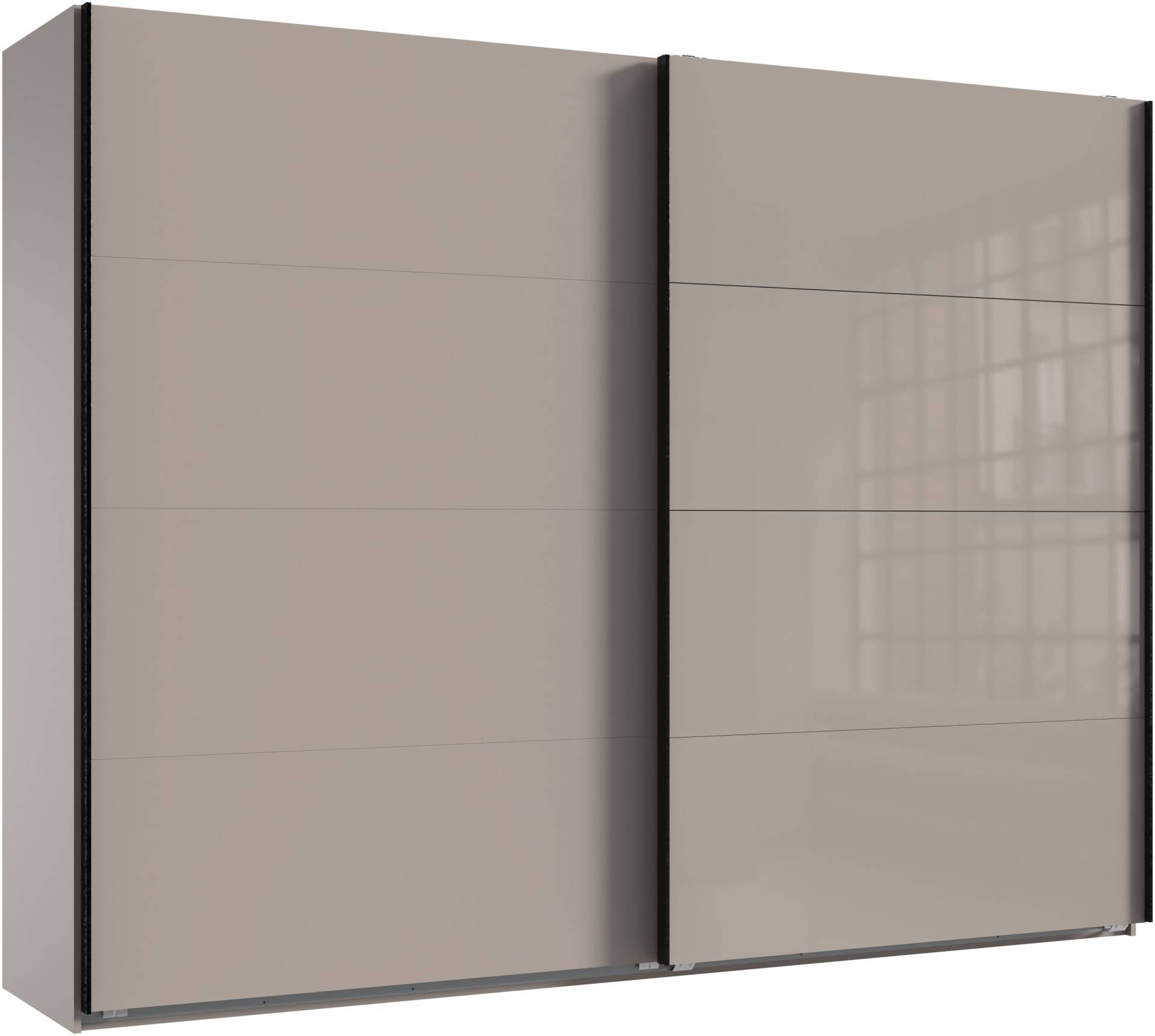 Wimex Kleiderschrank »Tilburg, Metallgriffe, Made in Germany«, (Breite 270cm wahlweise mit 2 oder 3 Türen), mit Schwebetüren, jeweils 1 Glaselement, 180, 225 oder 270cm breit von Wimex