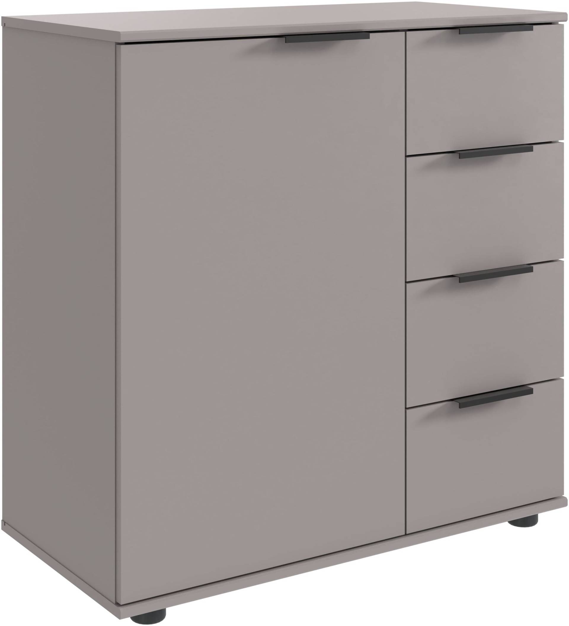Wimex Kombikommode »Tilburg, 81x43x83cm, Made in Germany«, mit schwarzen Metallgriffen, Stauraum hinter 1 Tür und in 4 Schubladen Wimex Kombikommode »Tilburg, 81x43x83cm, Made in Germany«, mit schwarzen Metallgriffen, Stauraum hinter 1 Tür und in 4 Schubladen von Wimex