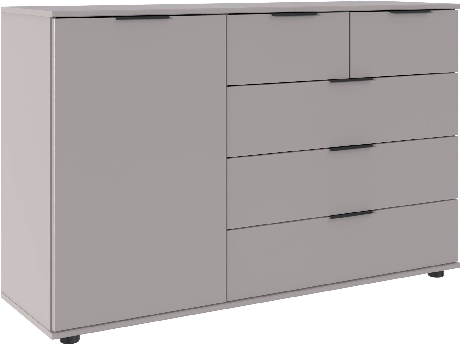 Wimex Kombikommode »Tilburg, Sideboard 130x43x83cm, Made in Germany«, mit schwarzen Metallgriffen, Stauraum hinter 1 Tür und in 5 Schubladen Wimex Kombikommode »Tilburg, Sideboard 130x43x83cm, Made in Germany«, mit schwarzen Metallgriffen, Stauraum hinter 1 Tür und in 5 Schubladen von Wimex