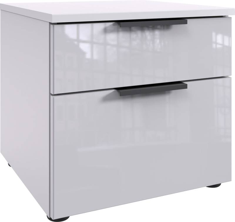 Wimex Nachtkommode »Level36 black C by fresh to go«, Nachttisch mit Glaselementen auf der Front, soft-close Funktion von Wimex