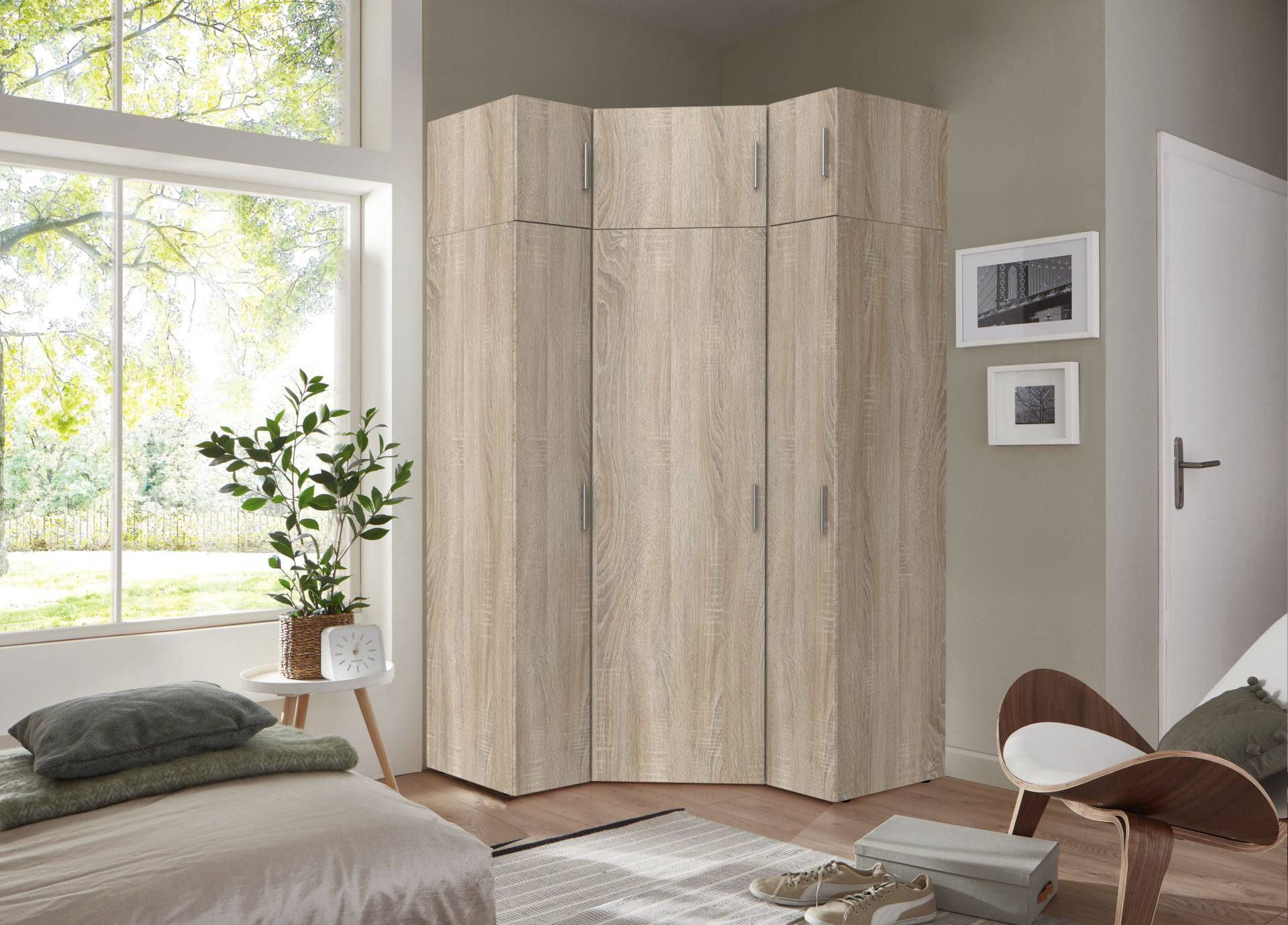 Wimex Schranksystem »Münster«, (Spar-Set, 6tlg: Eckschrank+ 2 Schränke 30cm breit+ 3 Aufsatzmodule), Mehrzweckschrank von Wimex